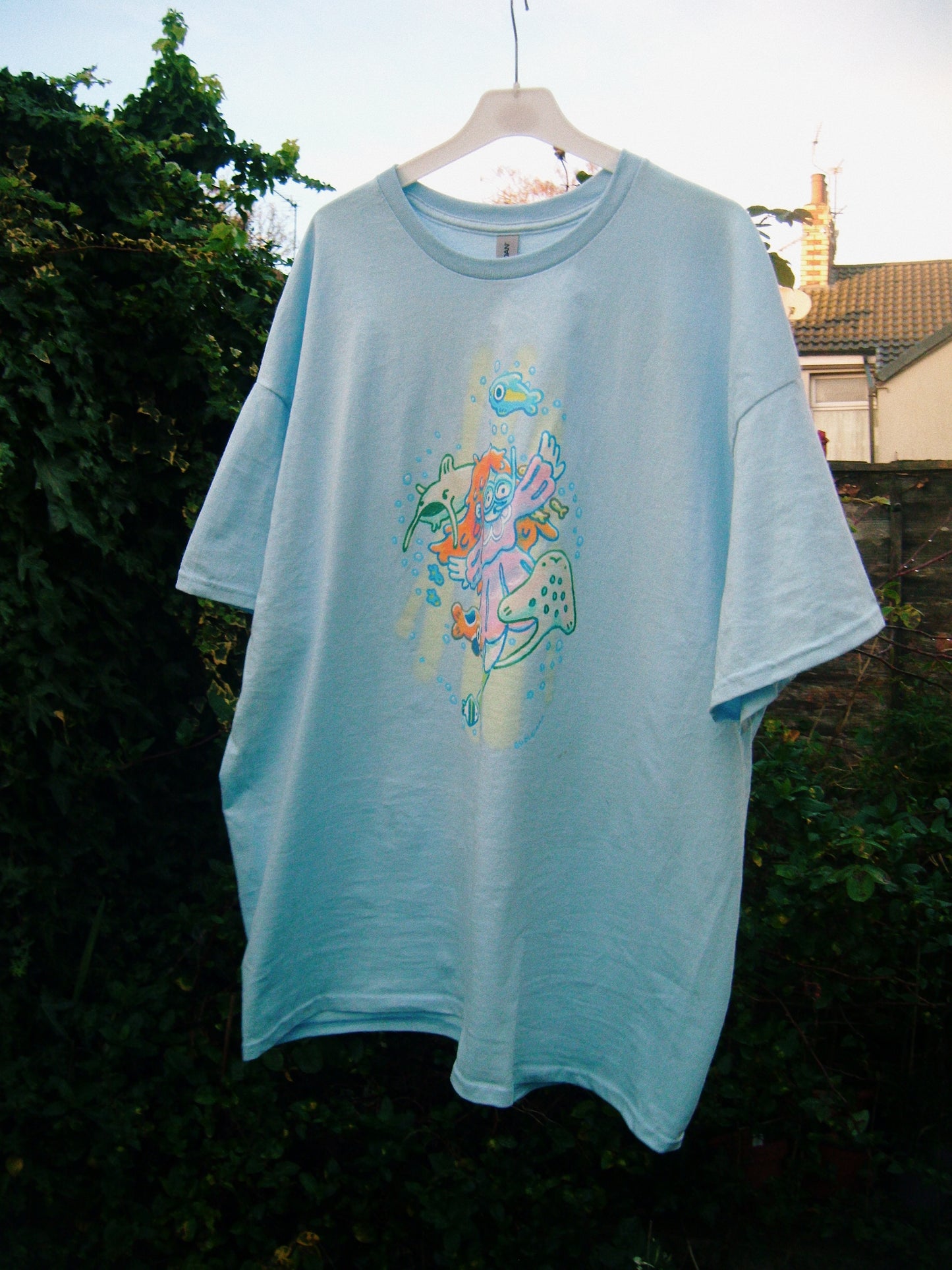 swimming with the fishies t shirt