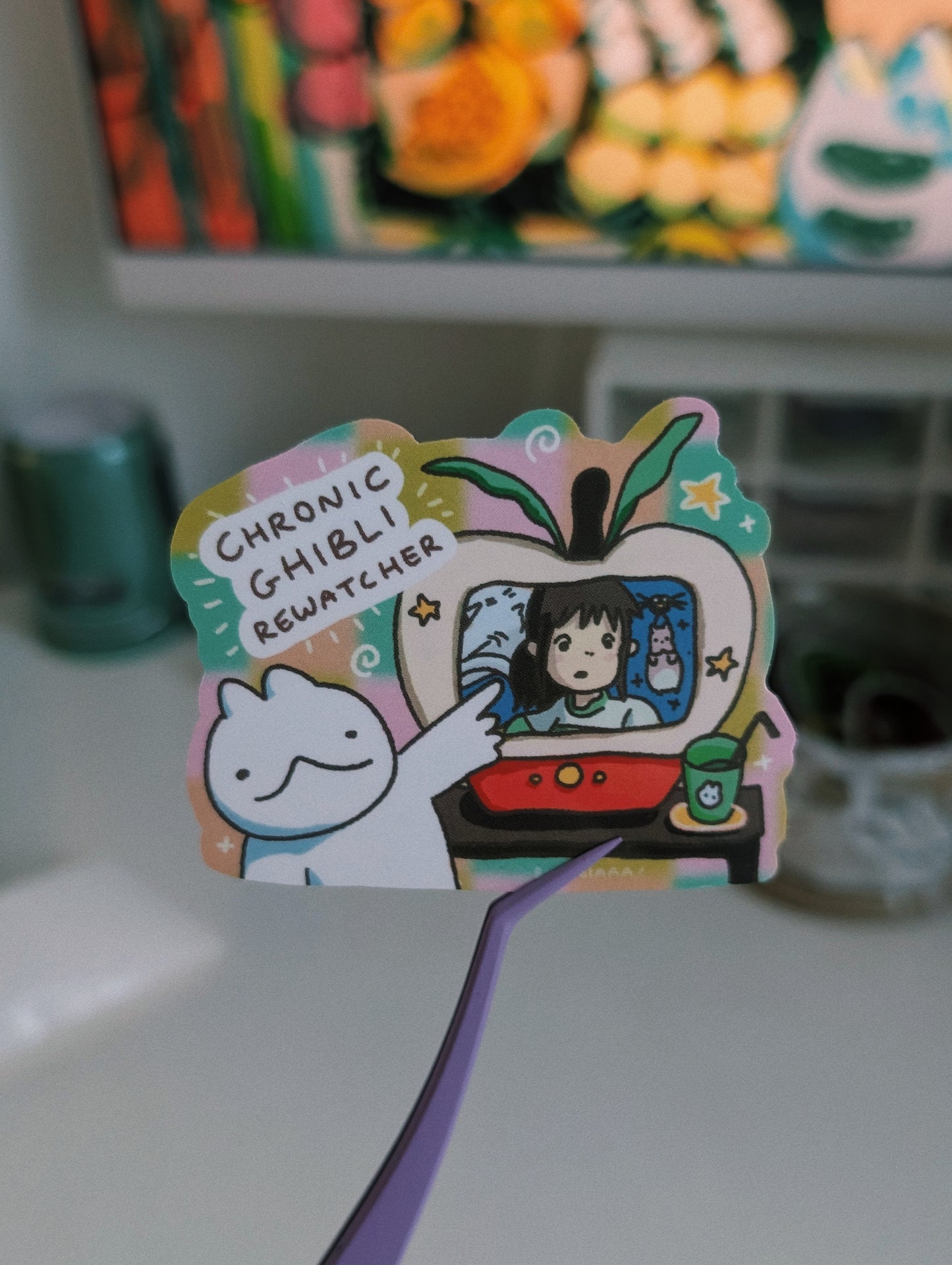 chronic anime rewatcher sticker