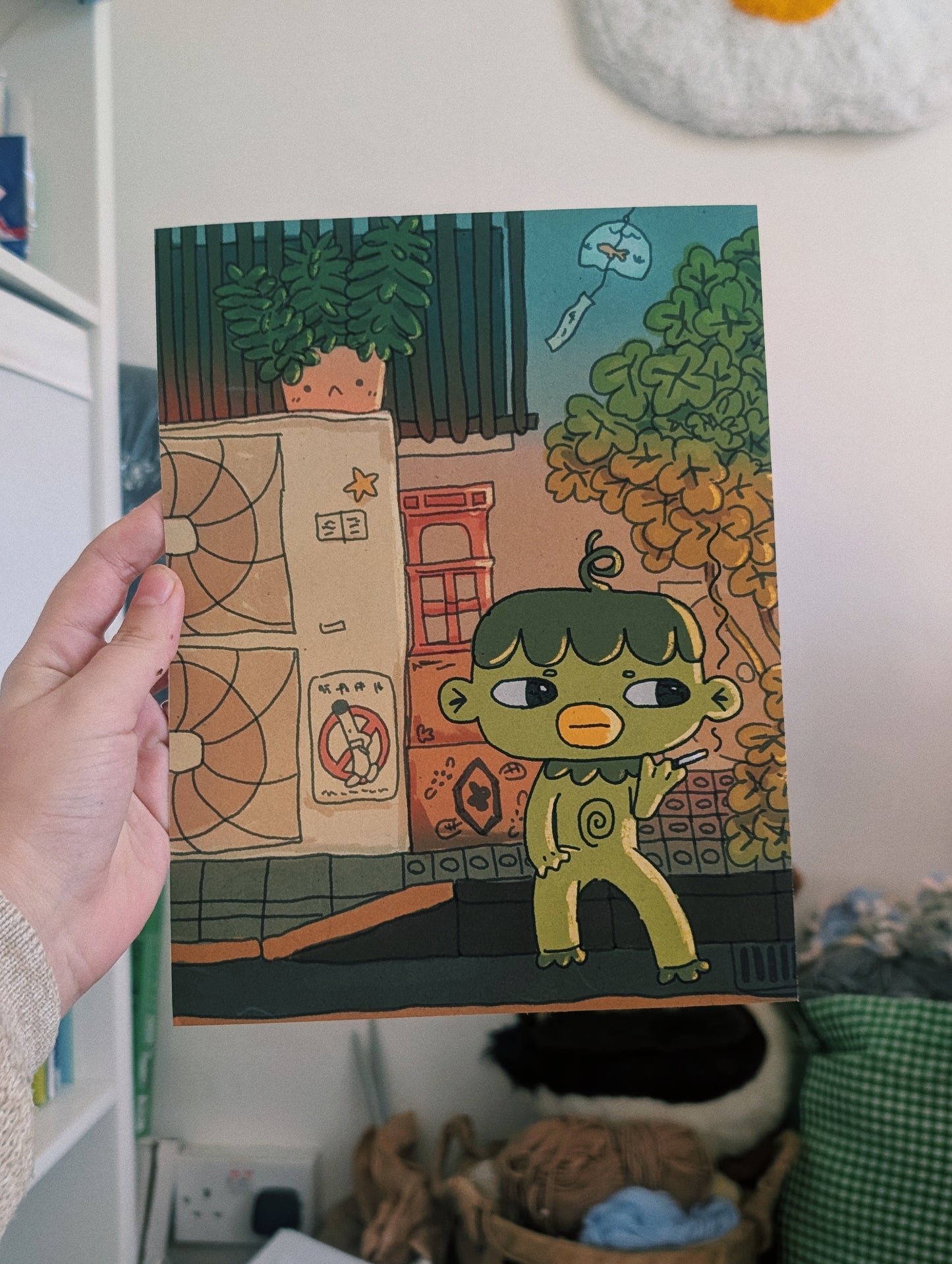 kappa in kappabashi print 20x25cm