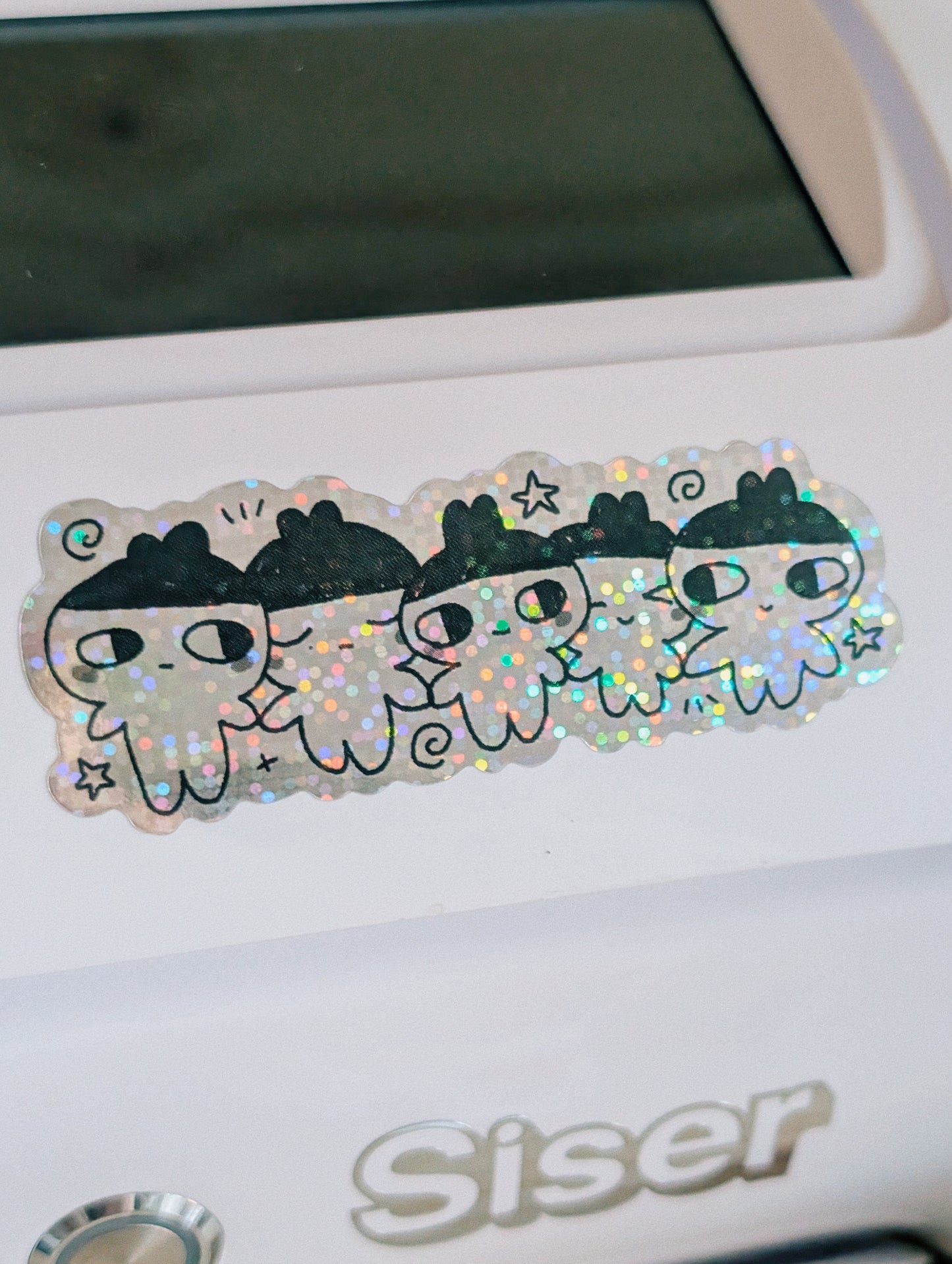 holographic tama sticker