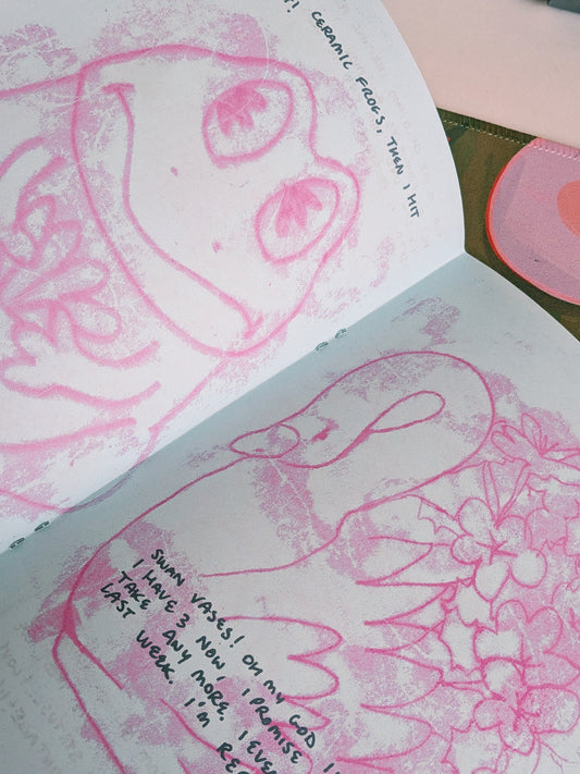 bric-a-brac monoprint zine