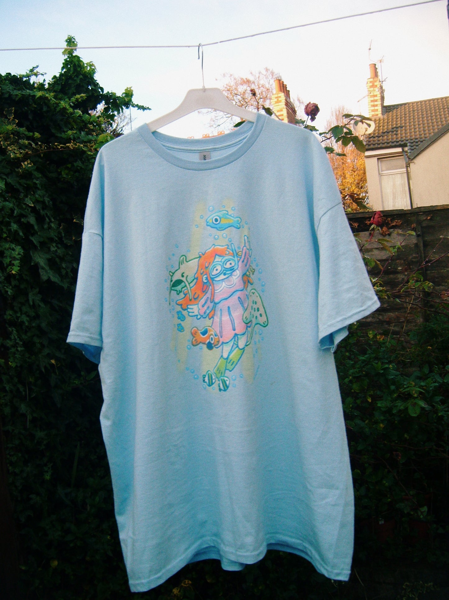 swimming with the fishies t shirt
