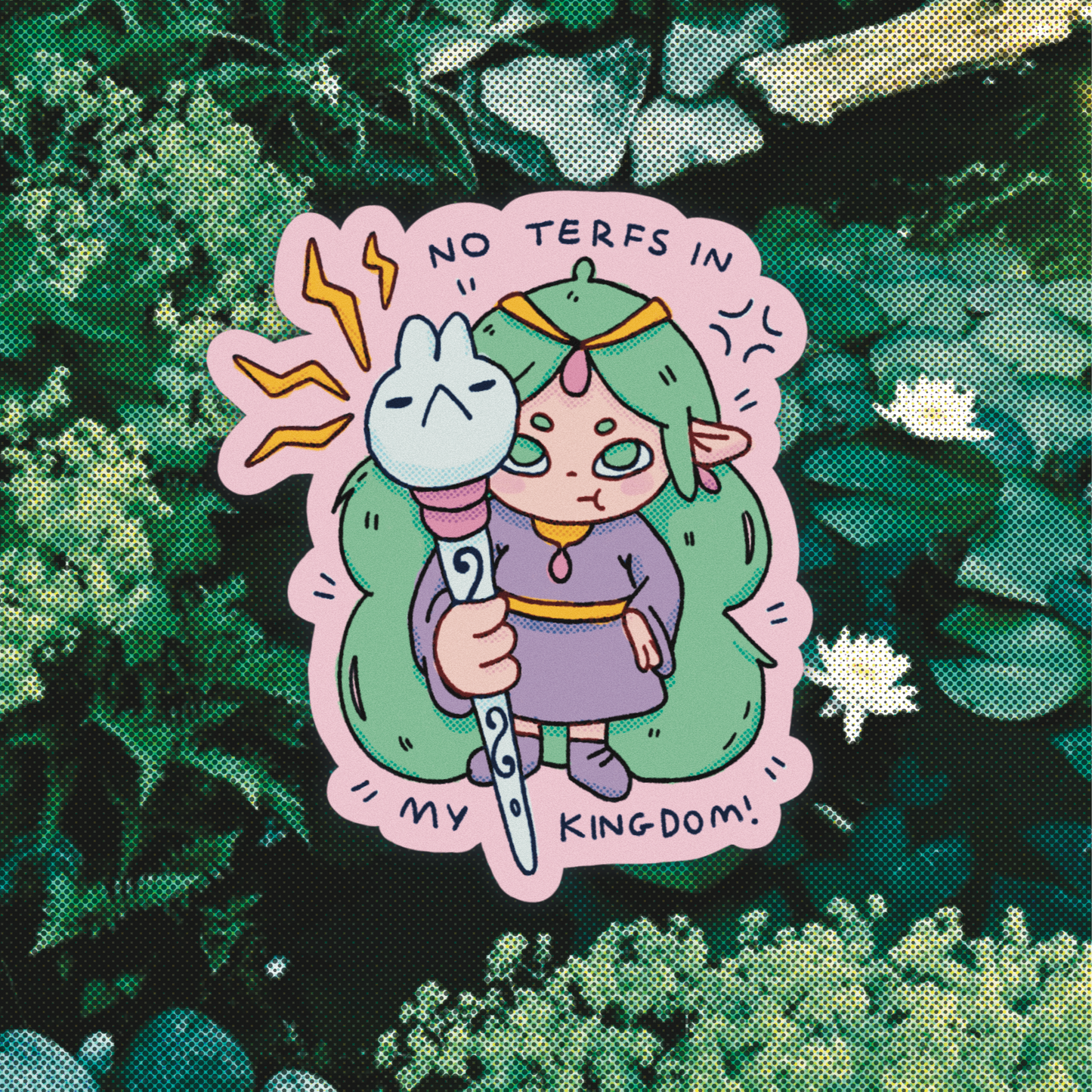 no terfs in my kingdom sticker