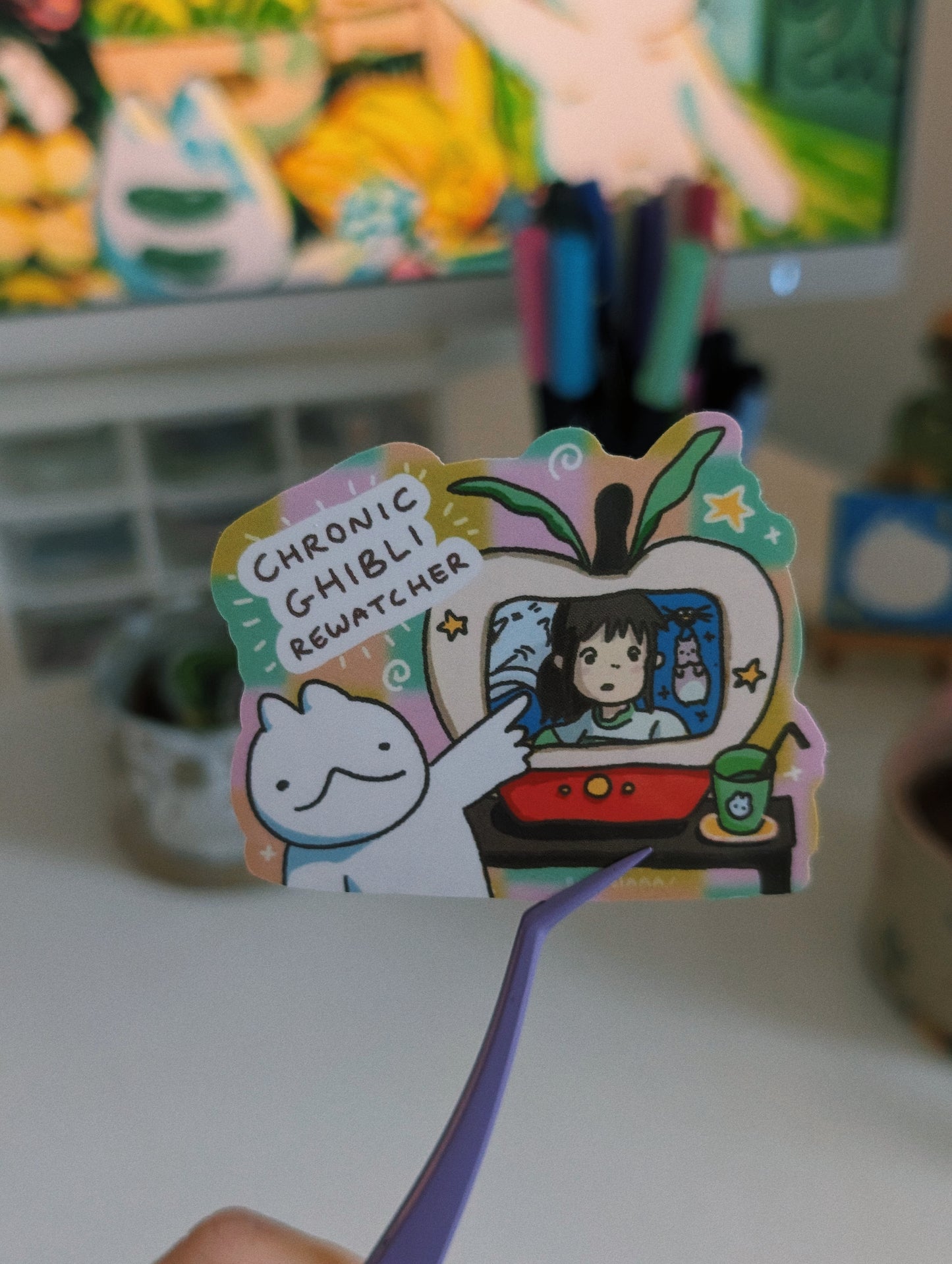 chronic anime rewatcher sticker
