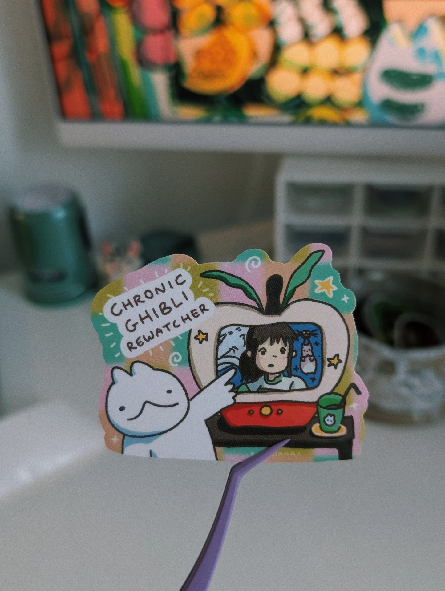 chronic anime rewatcher sticker