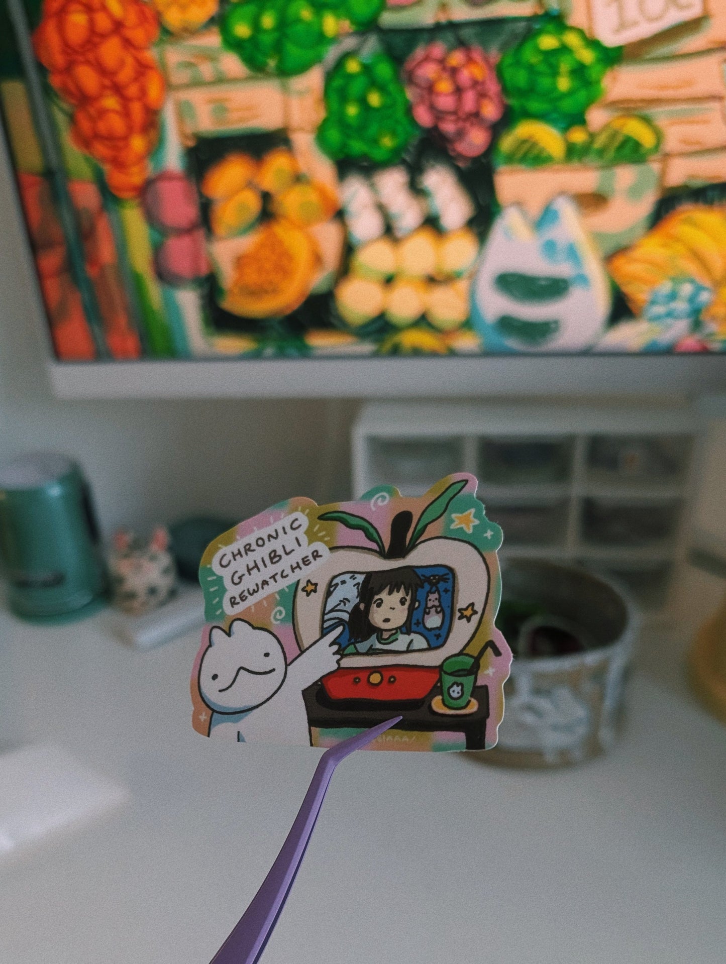 chronic anime rewatcher sticker