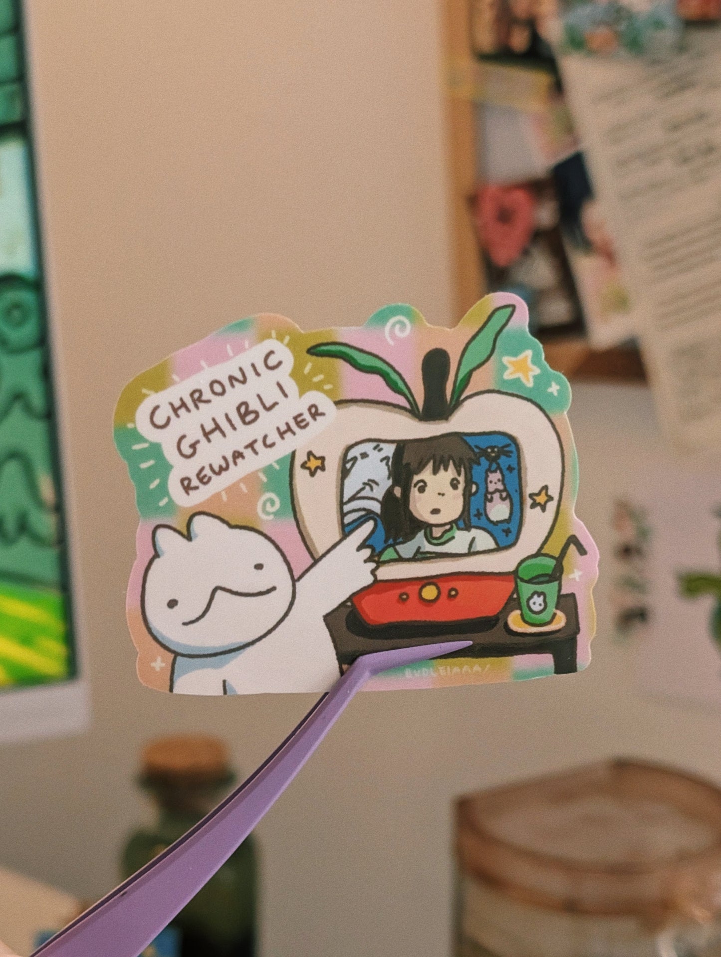 chronic anime rewatcher sticker