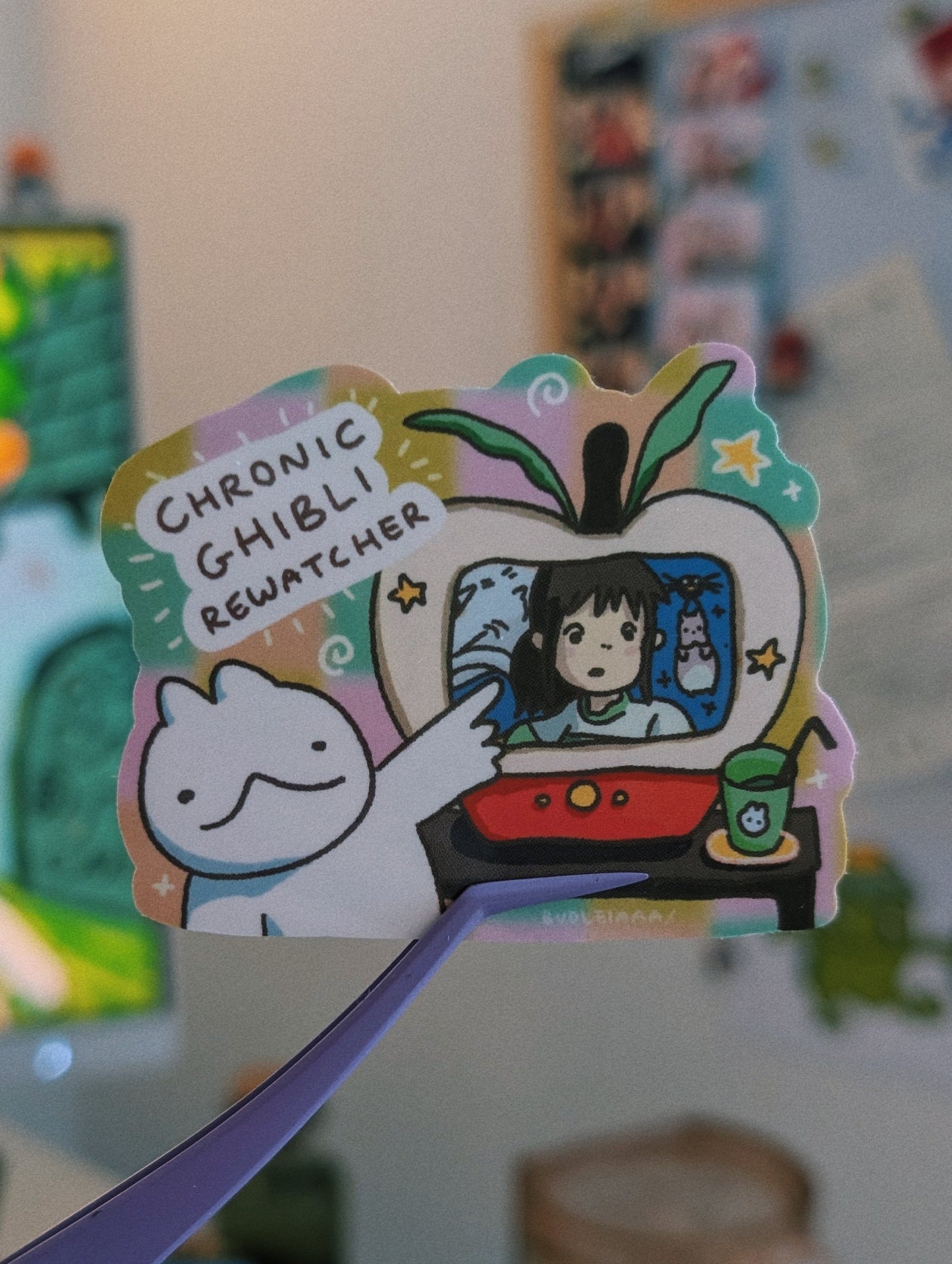 chronic anime rewatcher sticker
