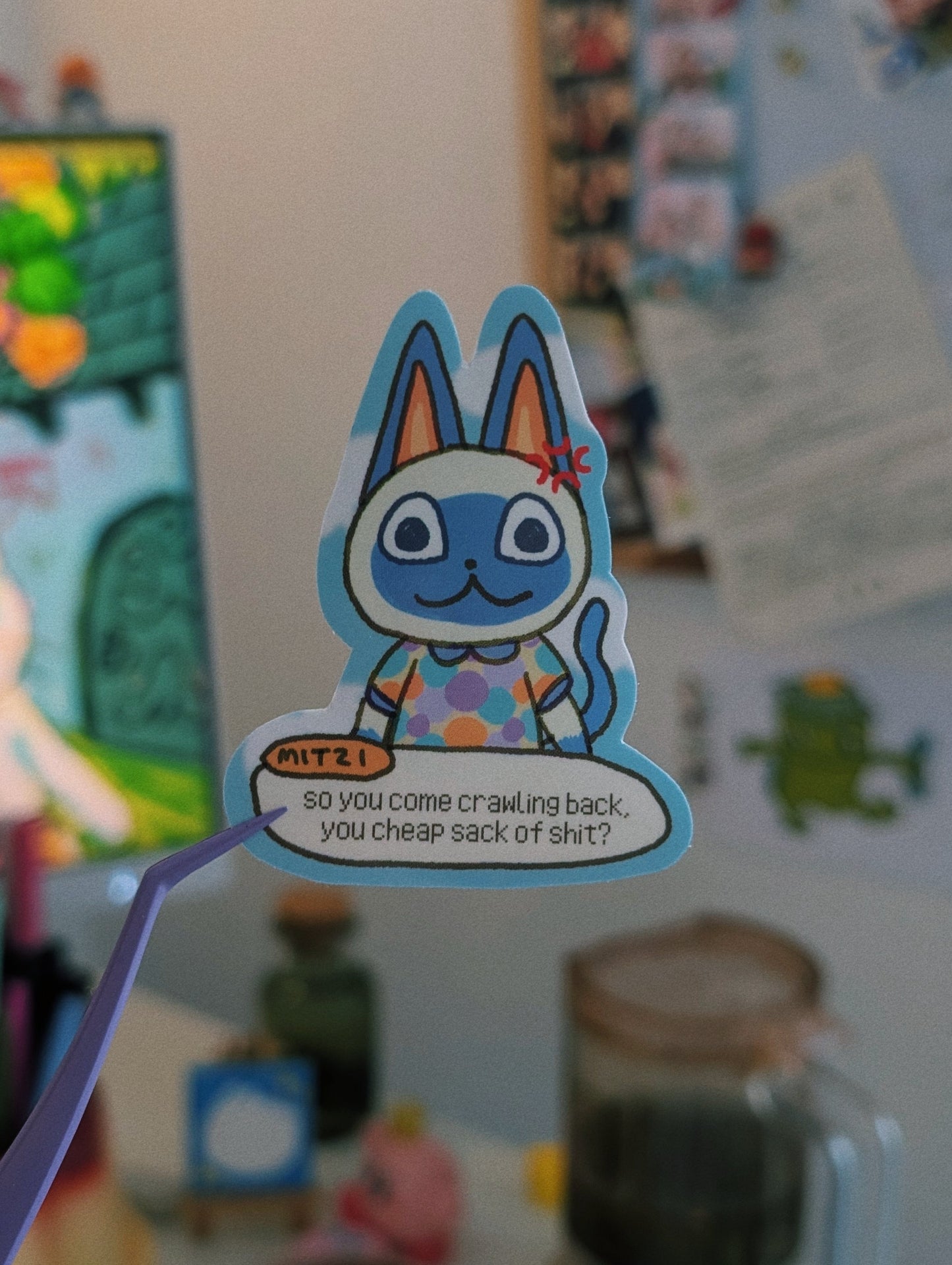 angry villager sticker