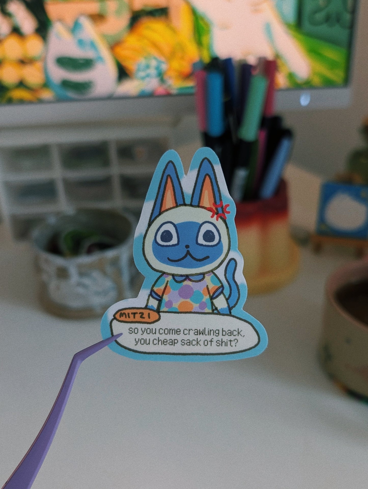 angry villager sticker