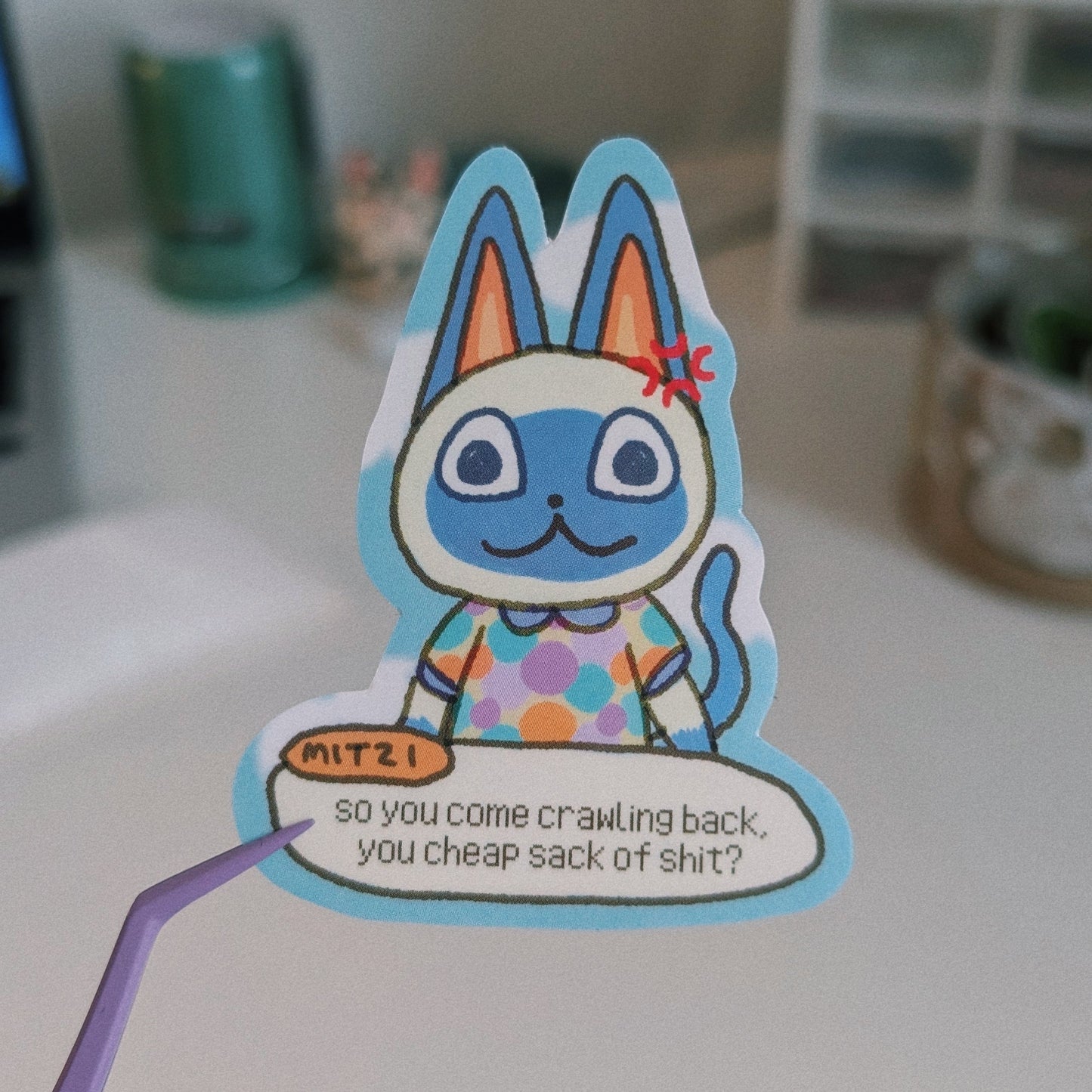 angry villager sticker