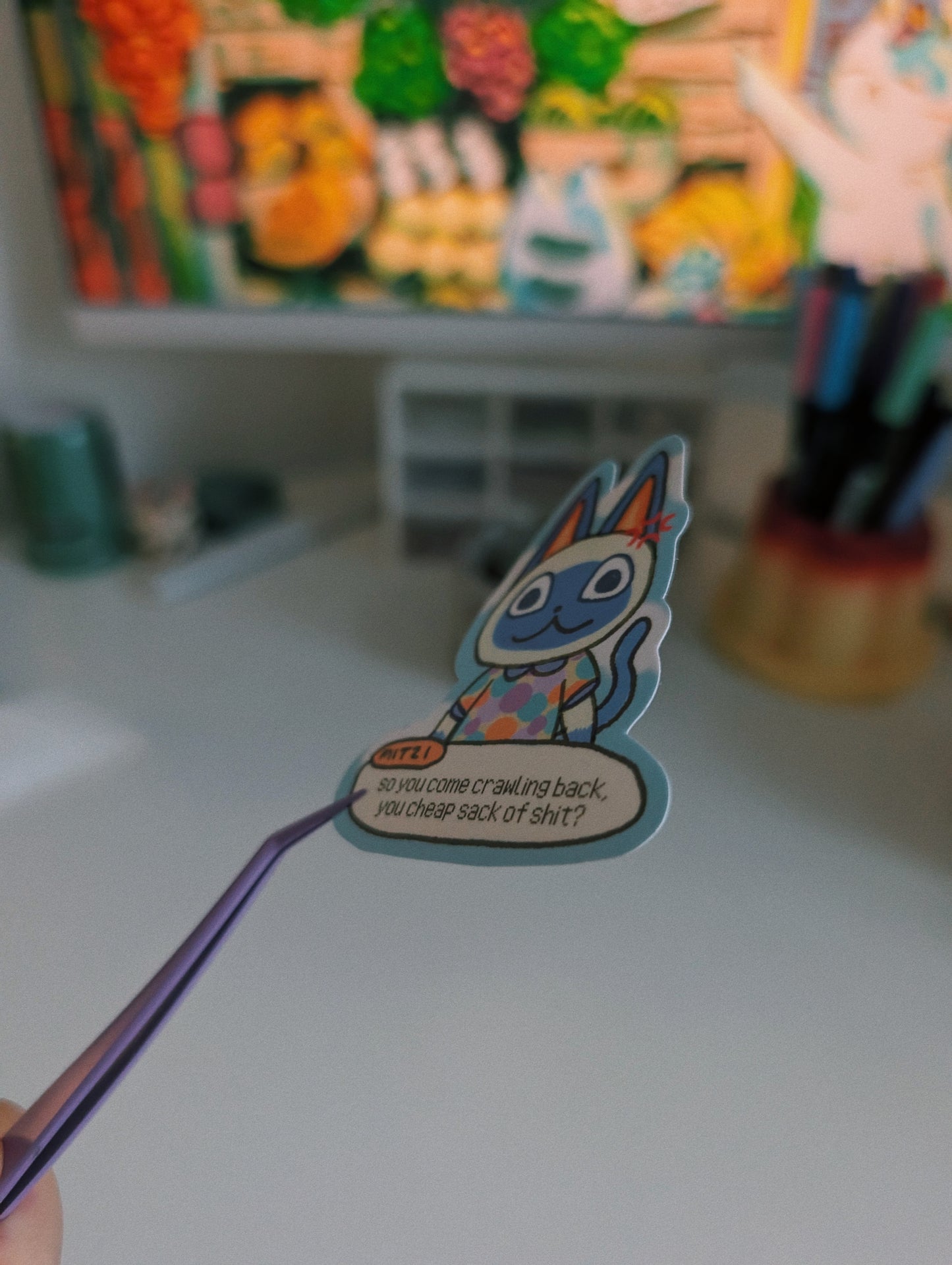 angry villager sticker