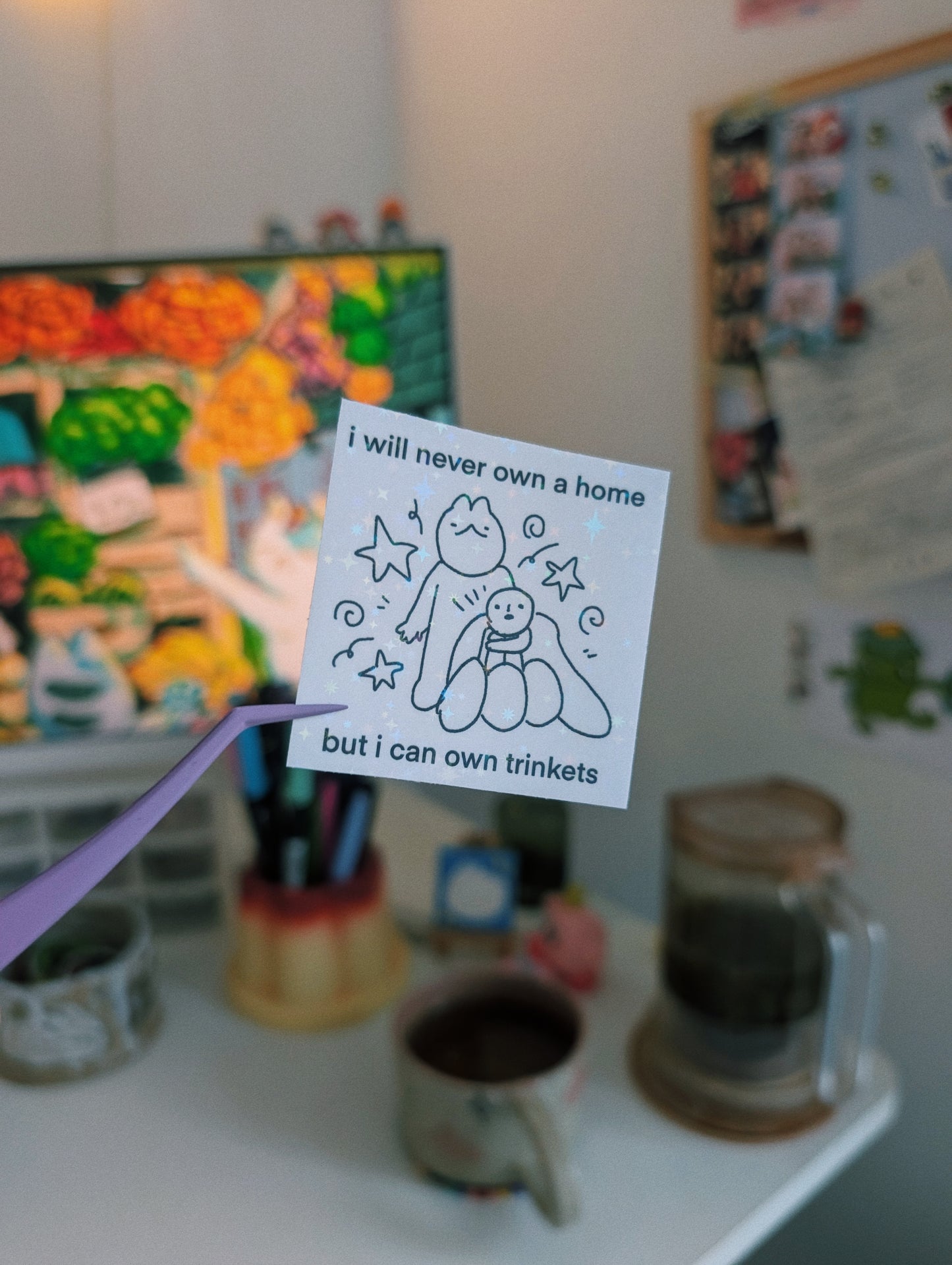 i can own trinkets sticker