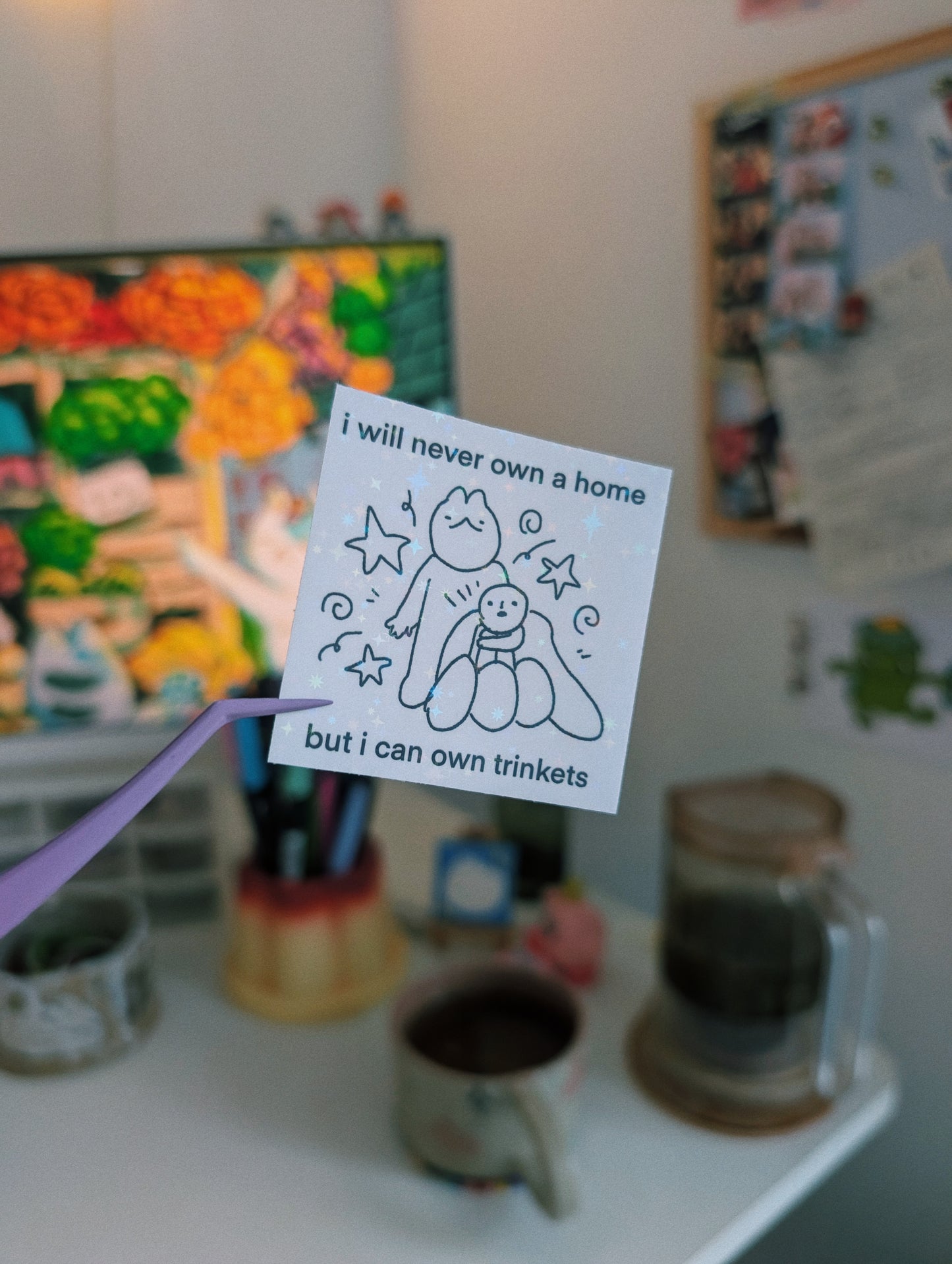 i can own trinkets sticker