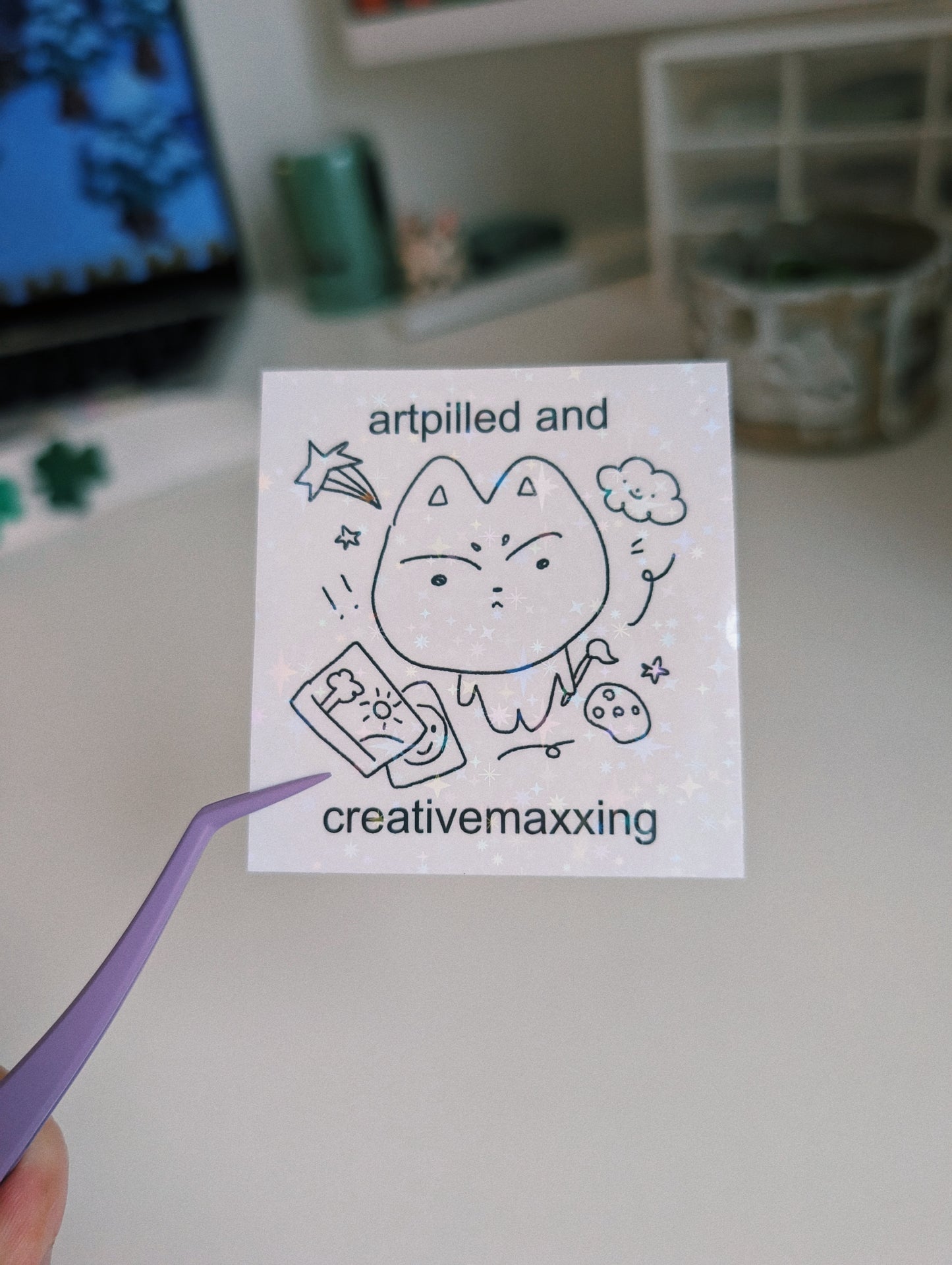 artpilled and creativemaxxing sticker