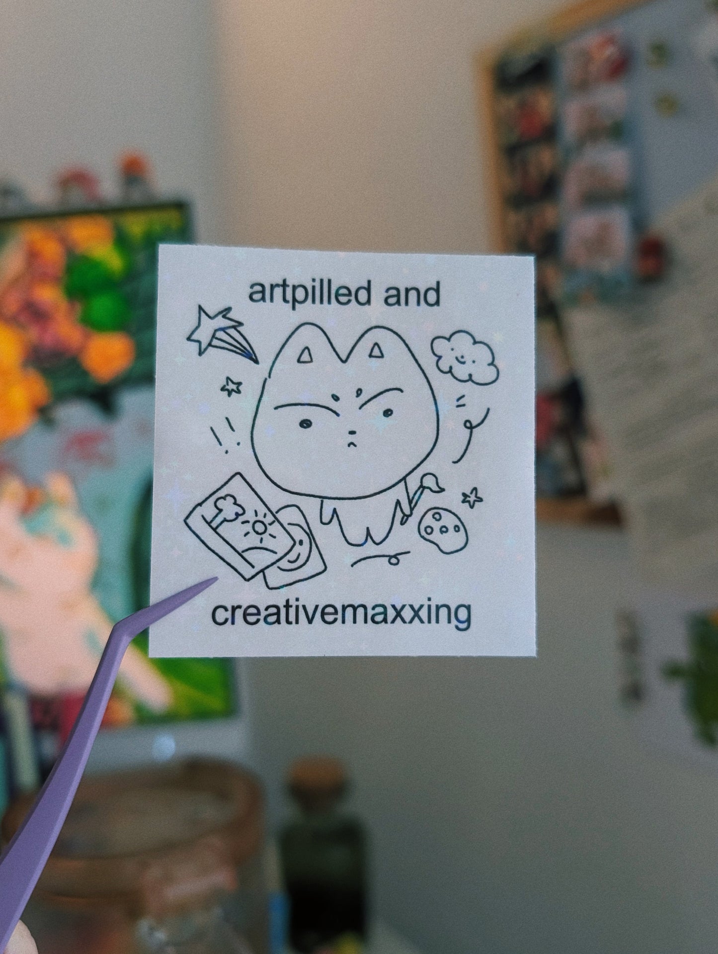artpilled and creativemaxxing sticker