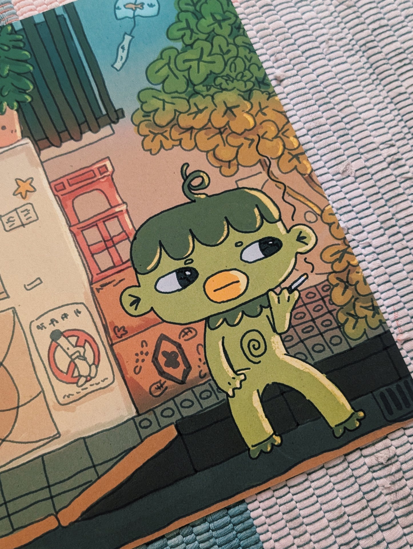 kappa in kappabashi print 20x25cm