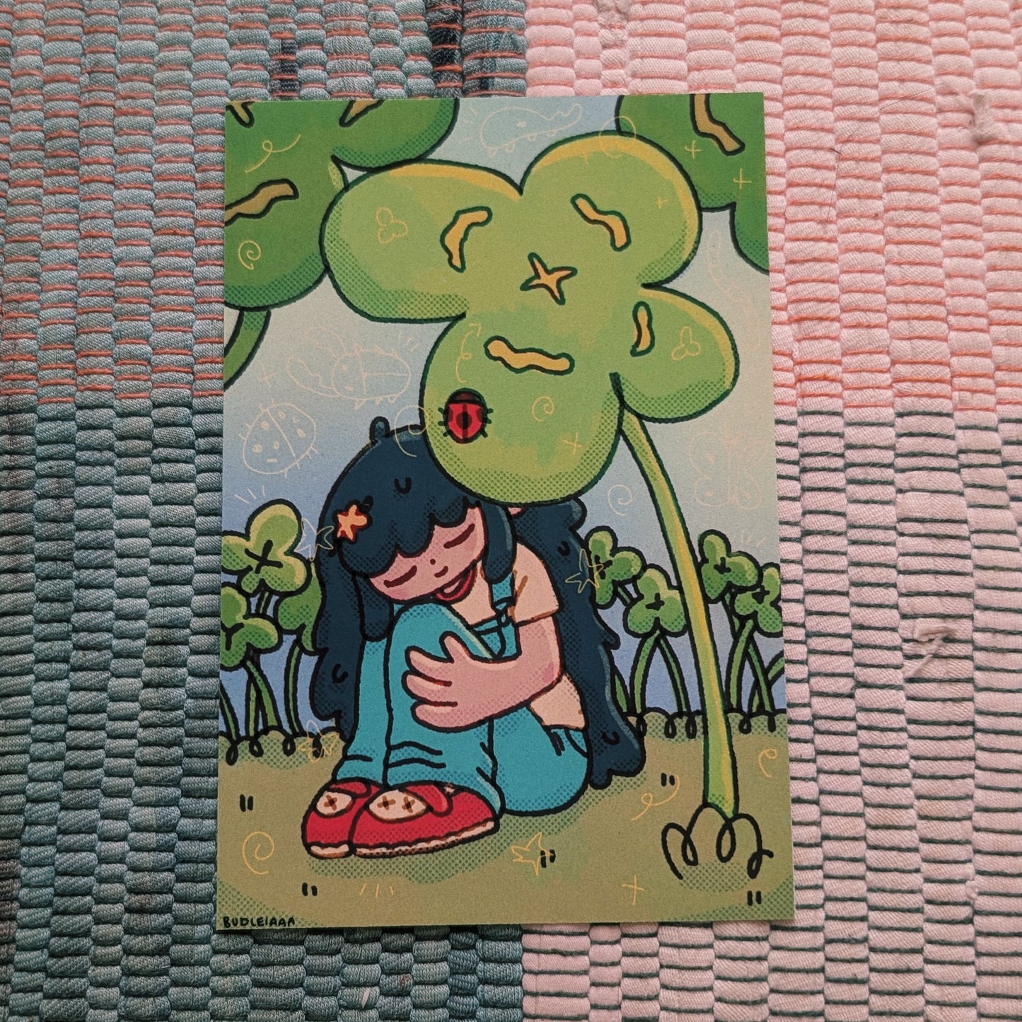 clover girl postcard print 6x4"