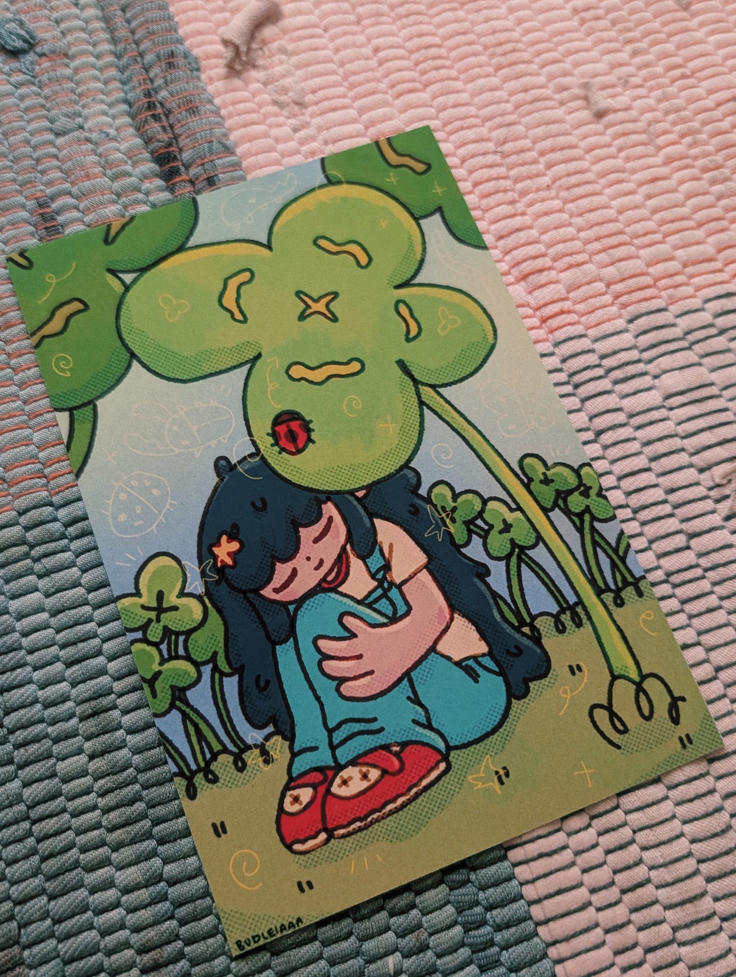 clover girl postcard print 6x4"