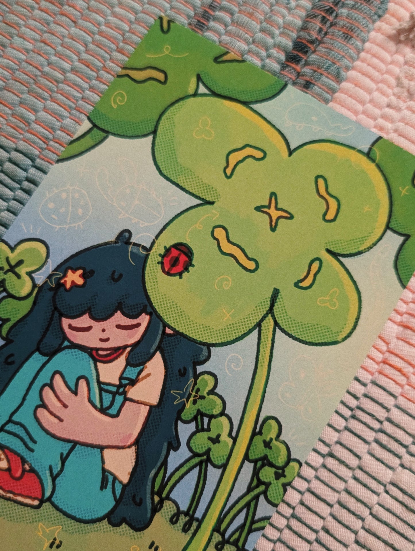 clover girl postcard print 6x4"