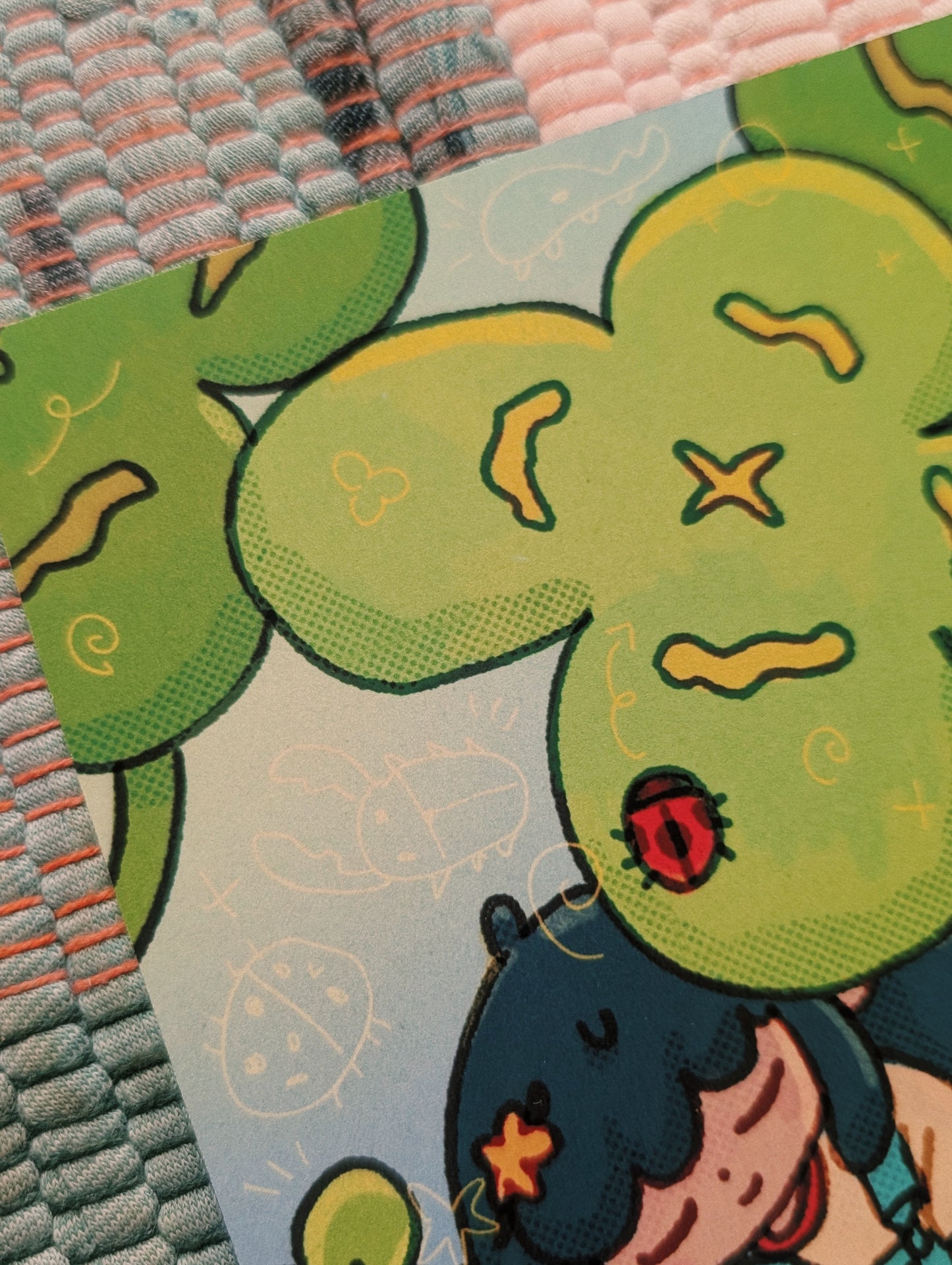 clover girl postcard print 6x4"