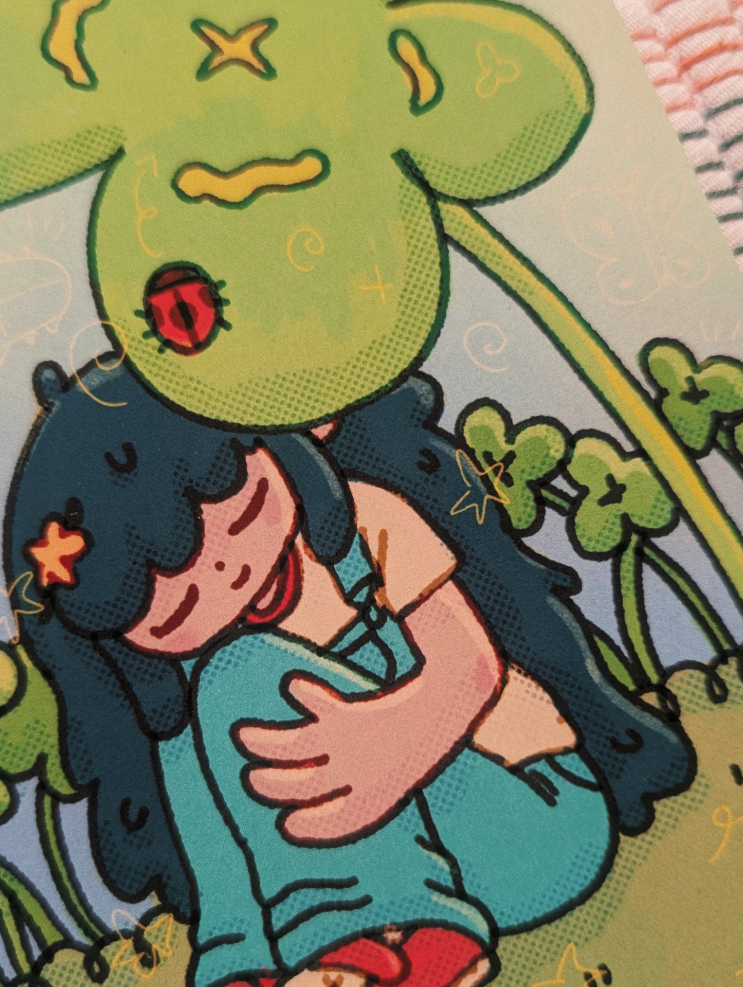 clover girl postcard print 6x4"