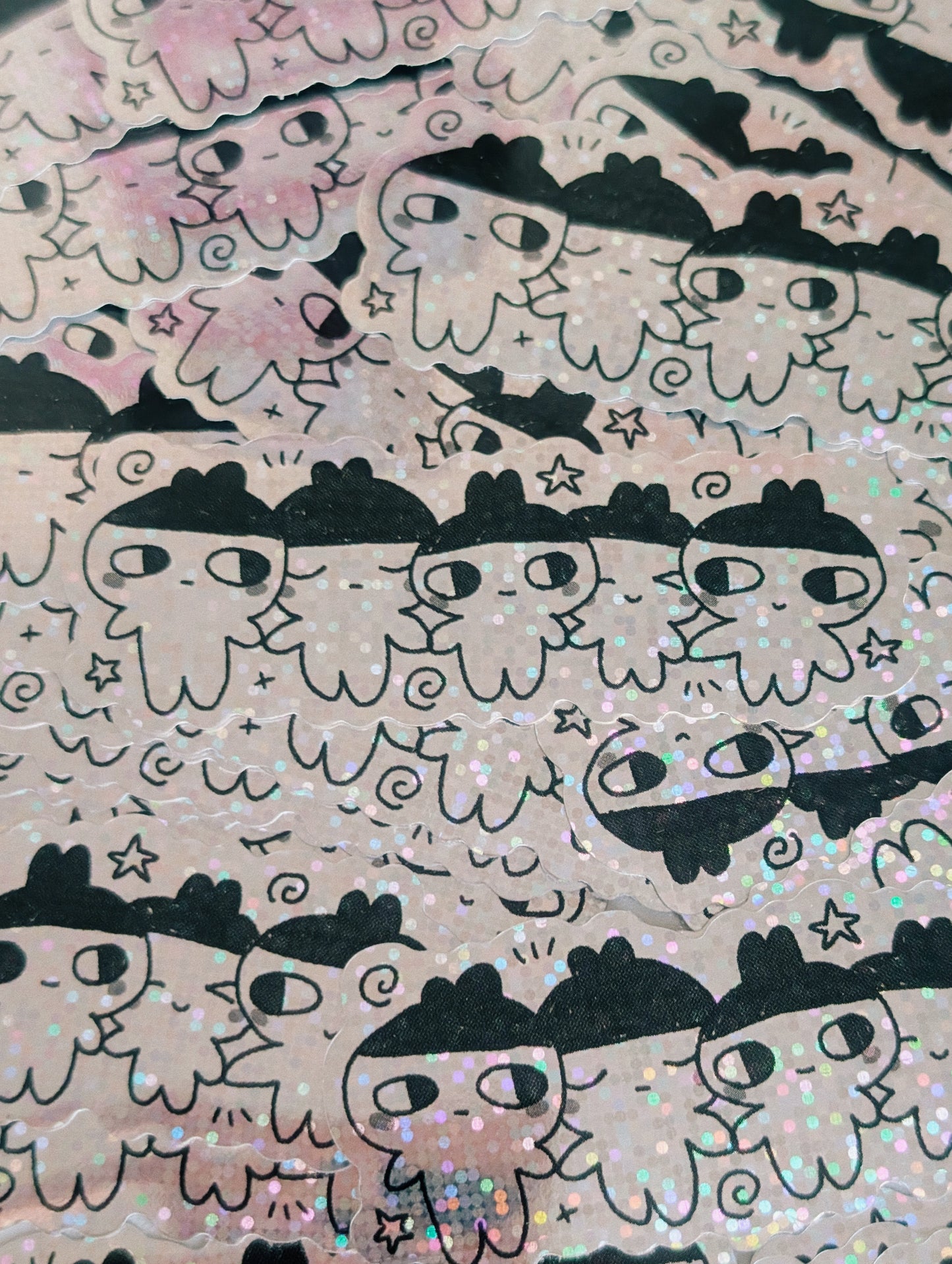 holographic tama sticker