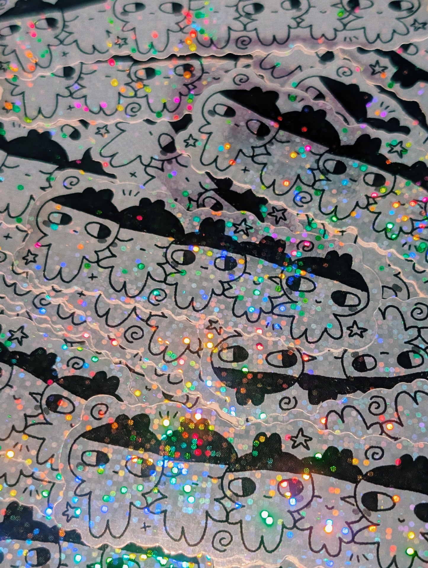 holographic tama sticker