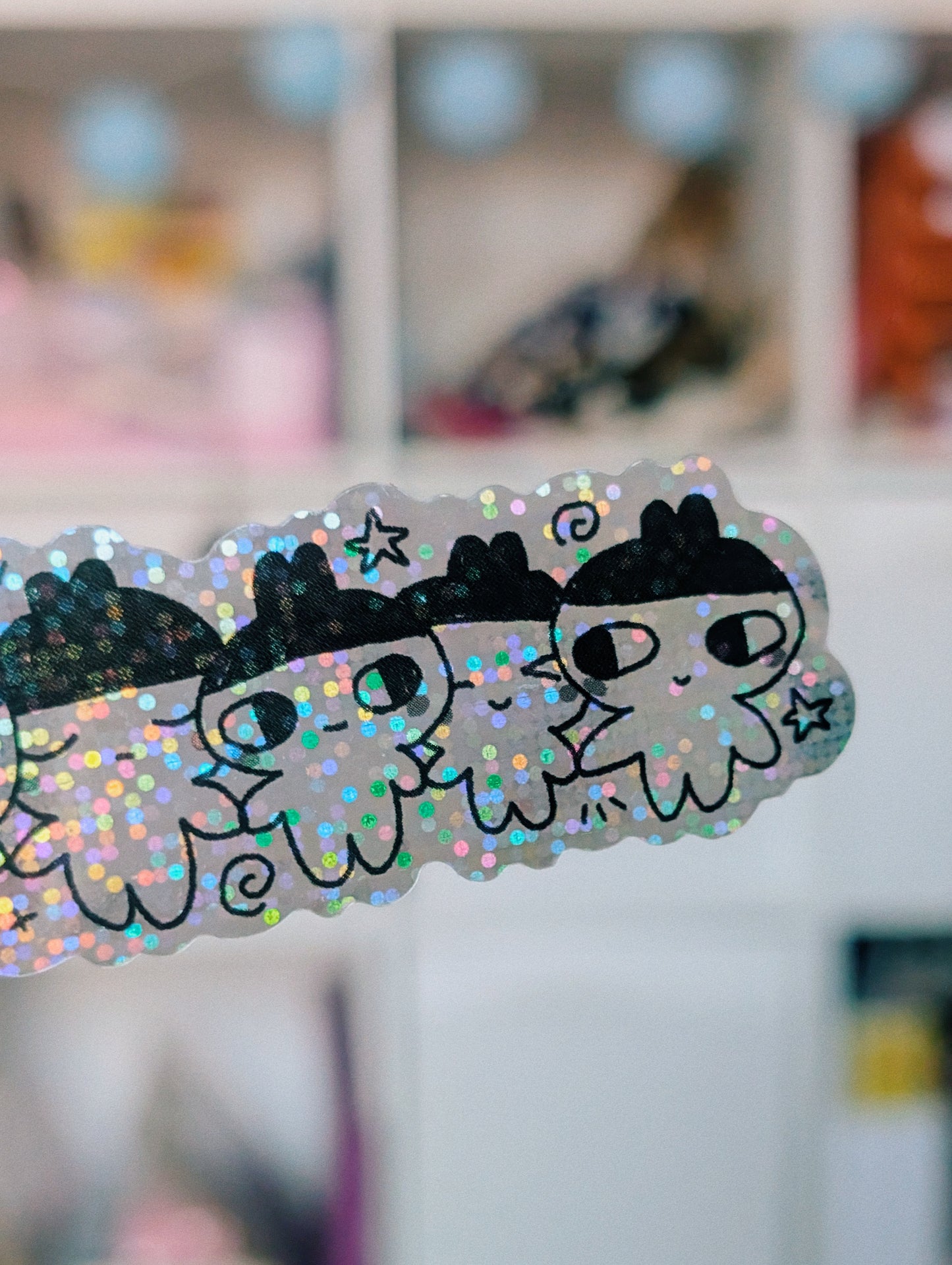 holographic tama sticker