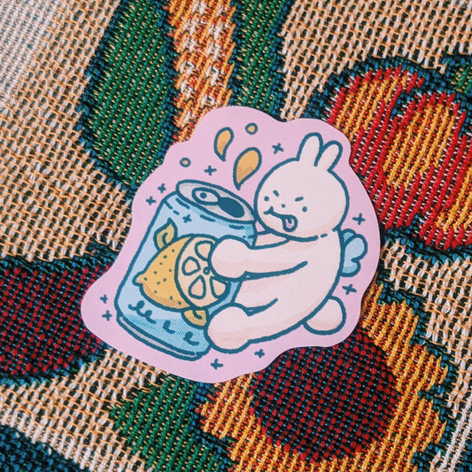 fizzy lemon bunny sticker