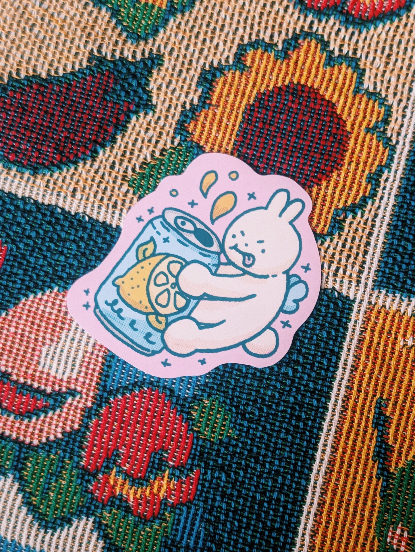 fizzy lemon bunny sticker