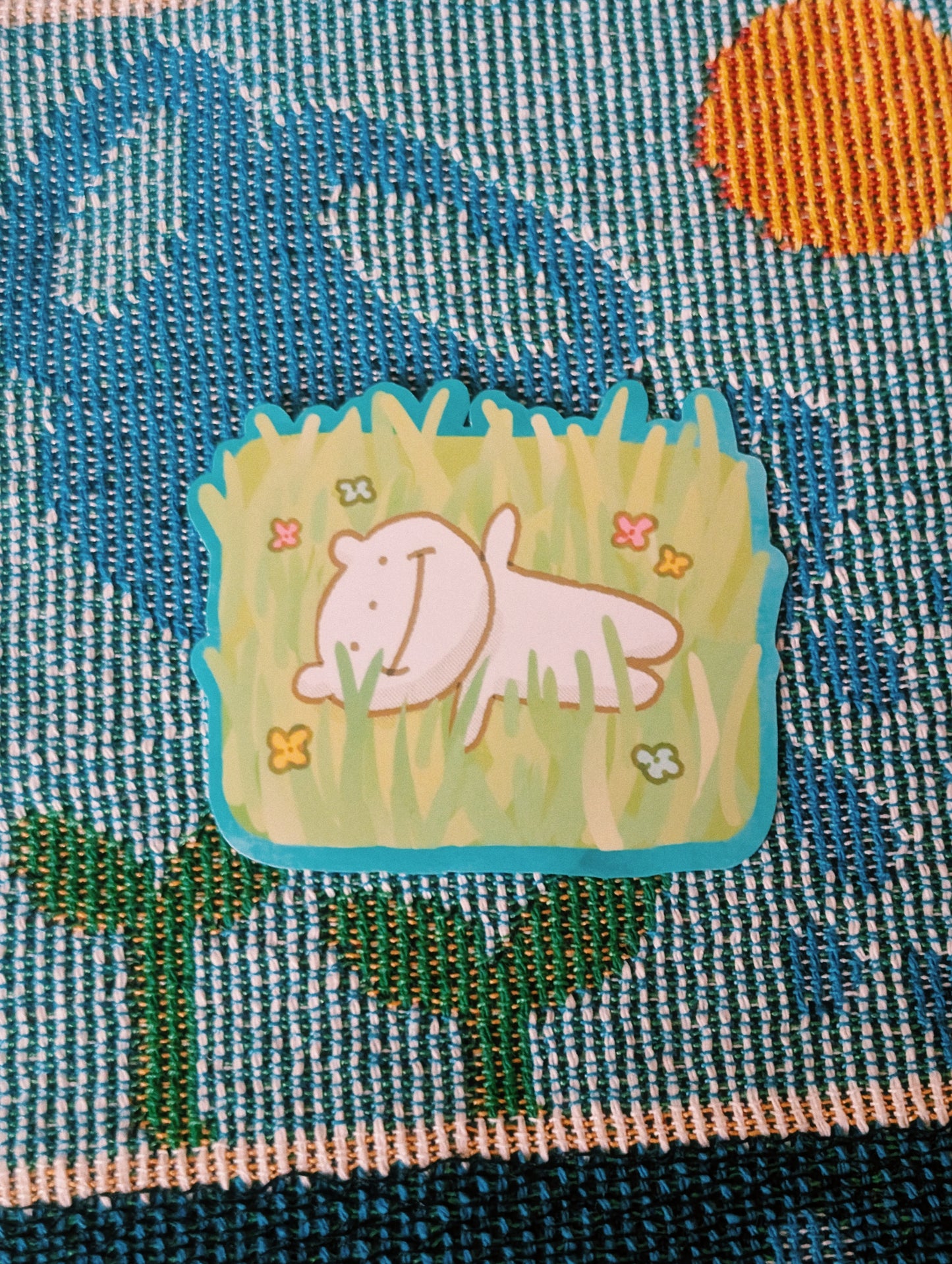touchin grass sticker