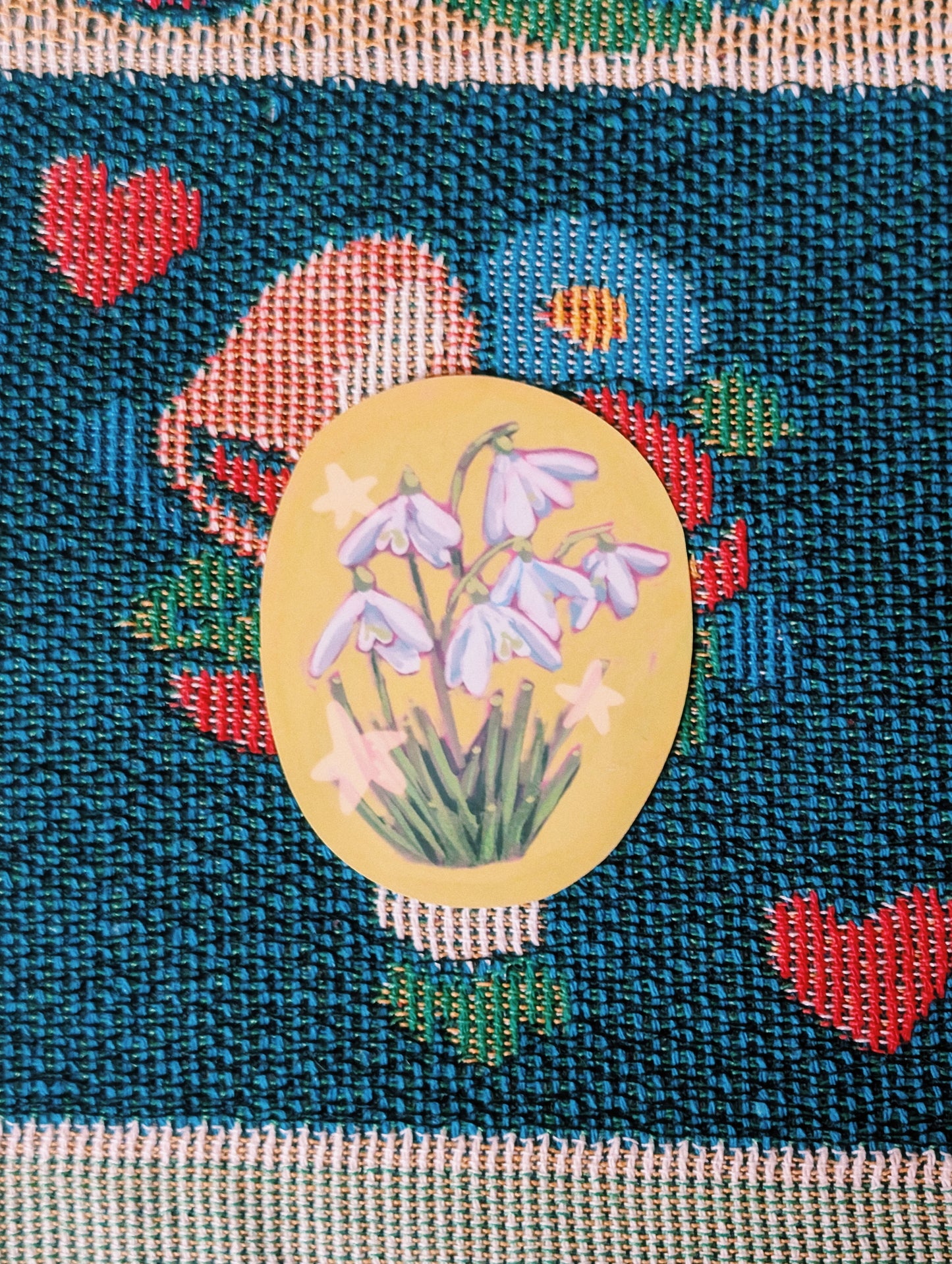 starry snowdrops sticker