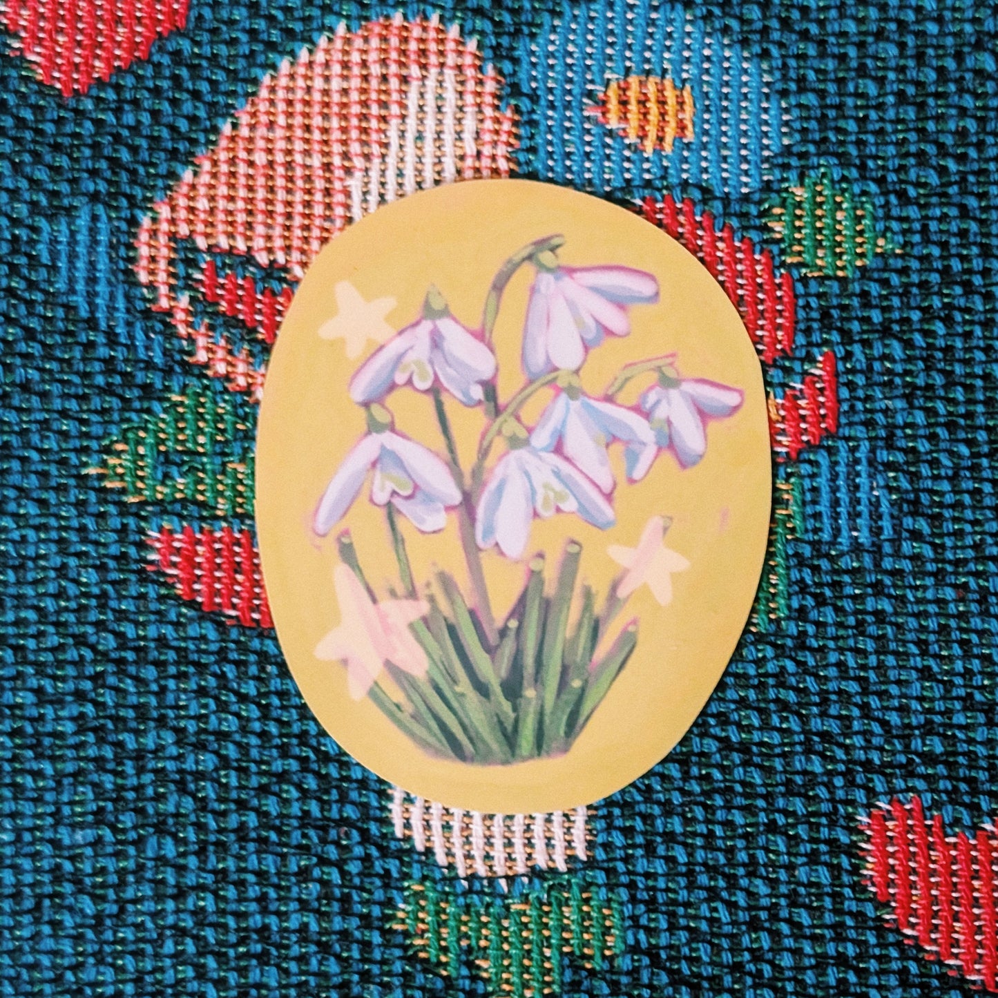 starry snowdrops sticker