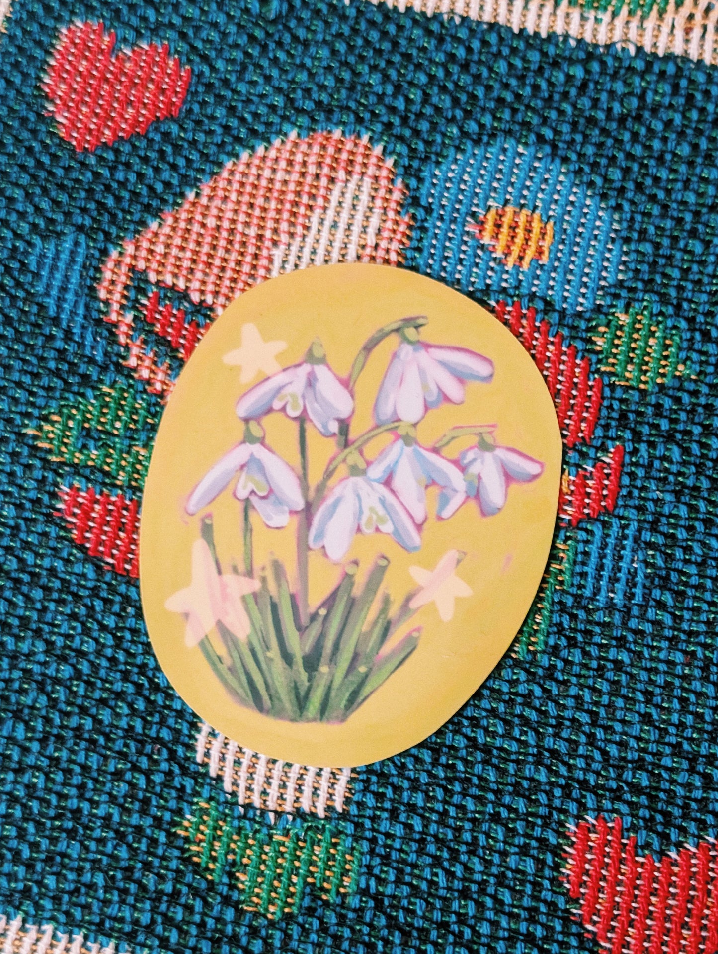 starry snowdrops sticker