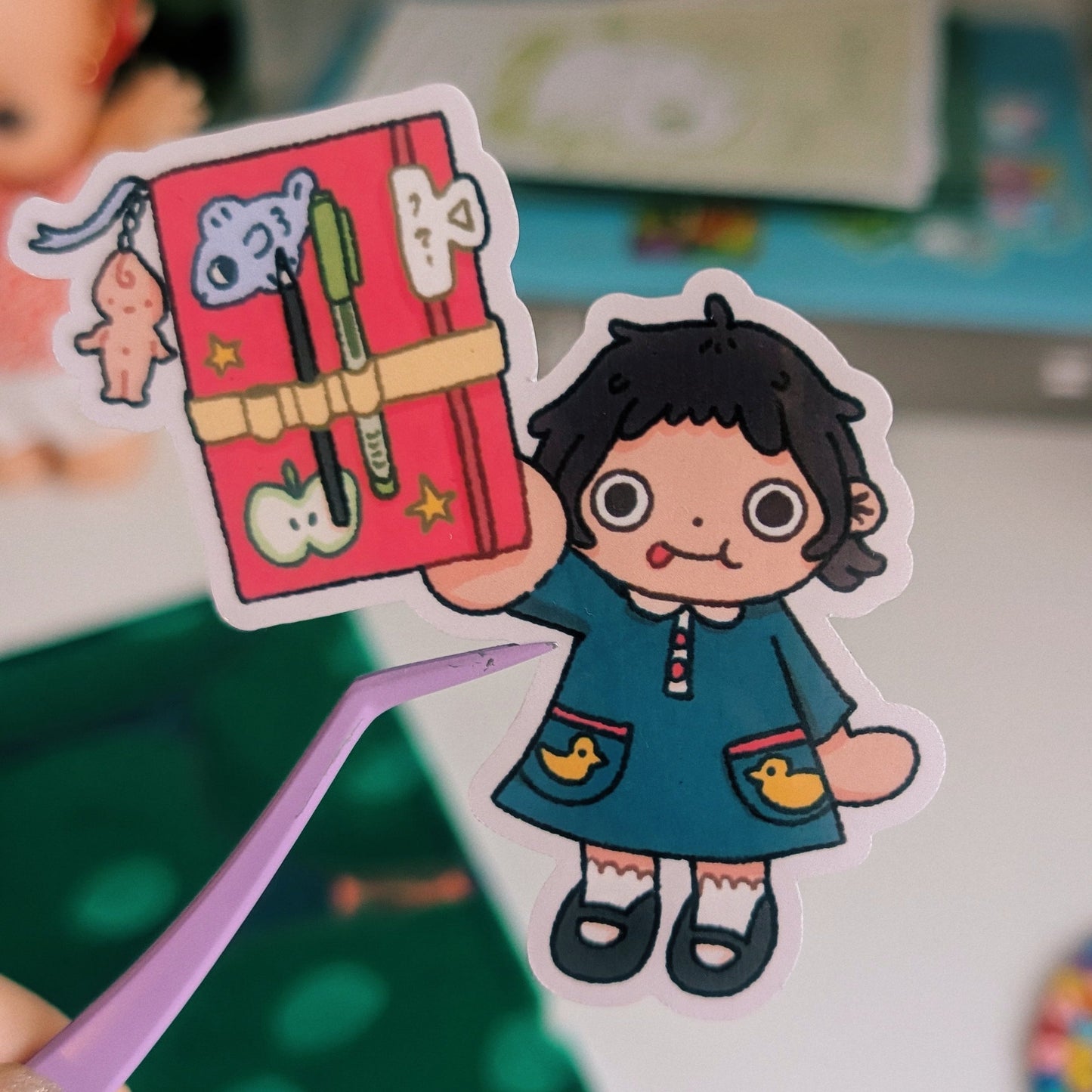 journal girl sticker