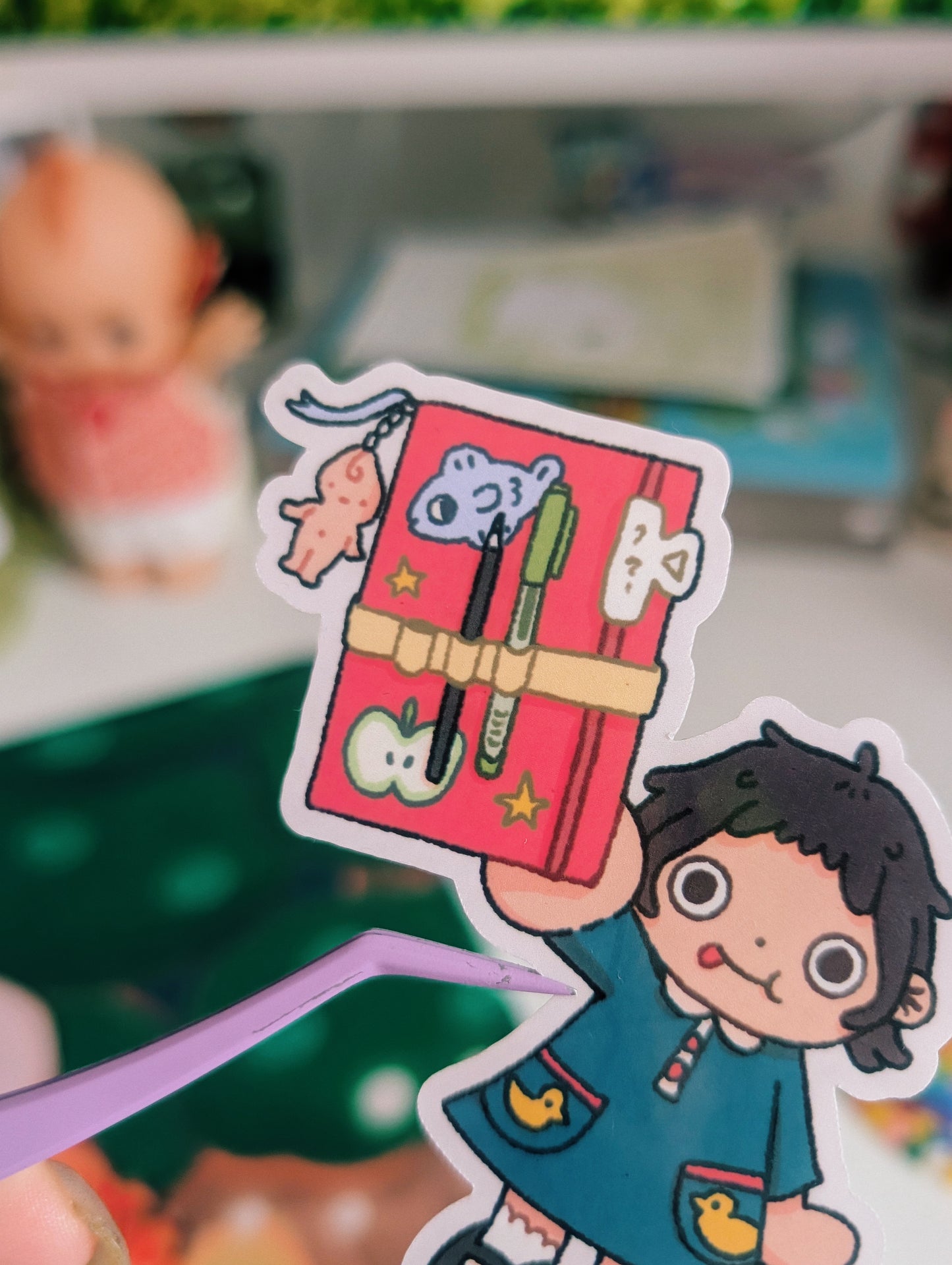 journal girl sticker