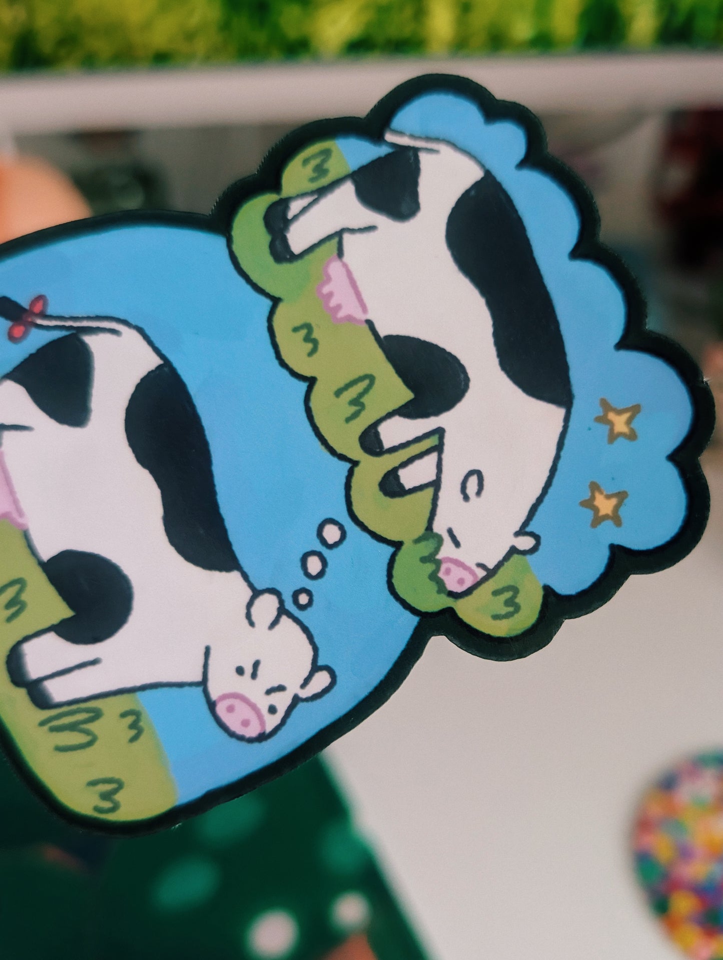executive dysfunction cow sticker