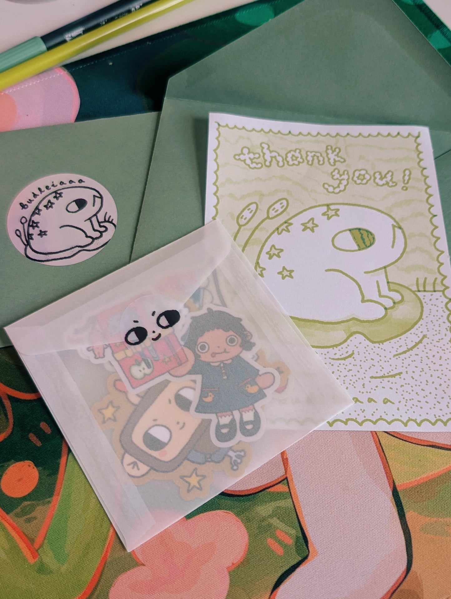 koinobori fish girl sticker