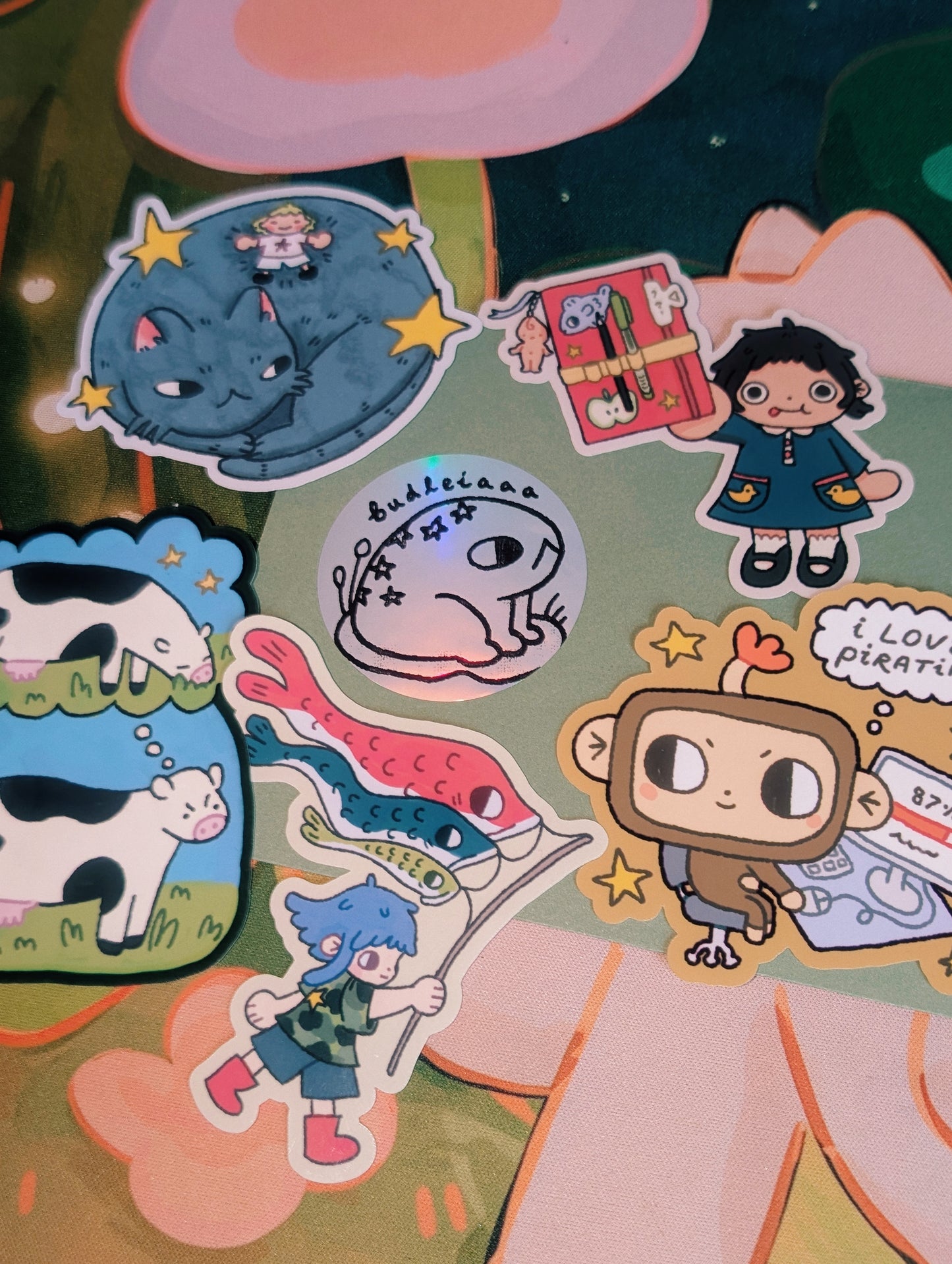 executive dysfunction cow sticker
