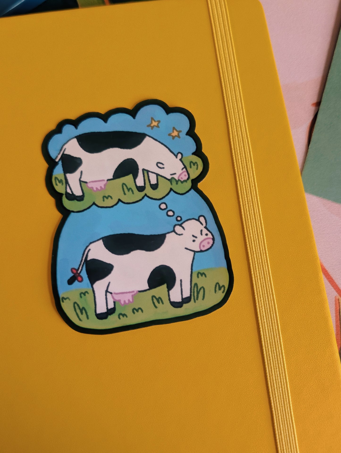 executive dysfunction cow sticker
