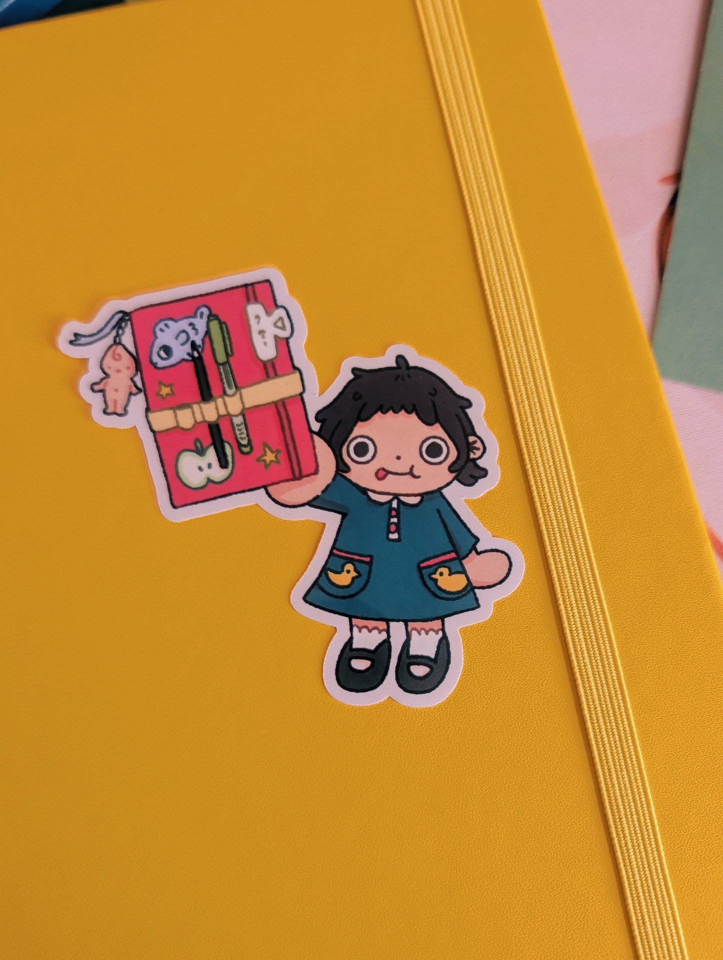 journal girl sticker