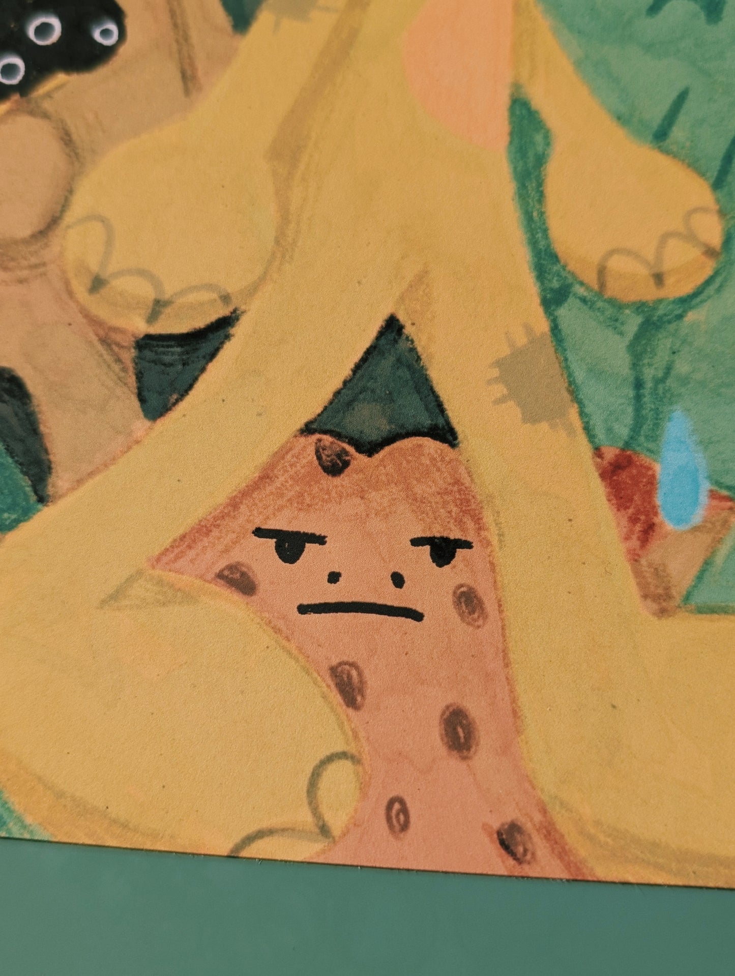 frog life print 20x25cm