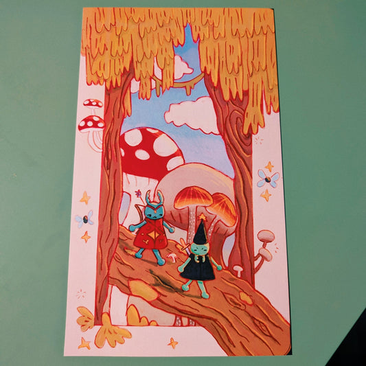 fantasy critters print 6x10"