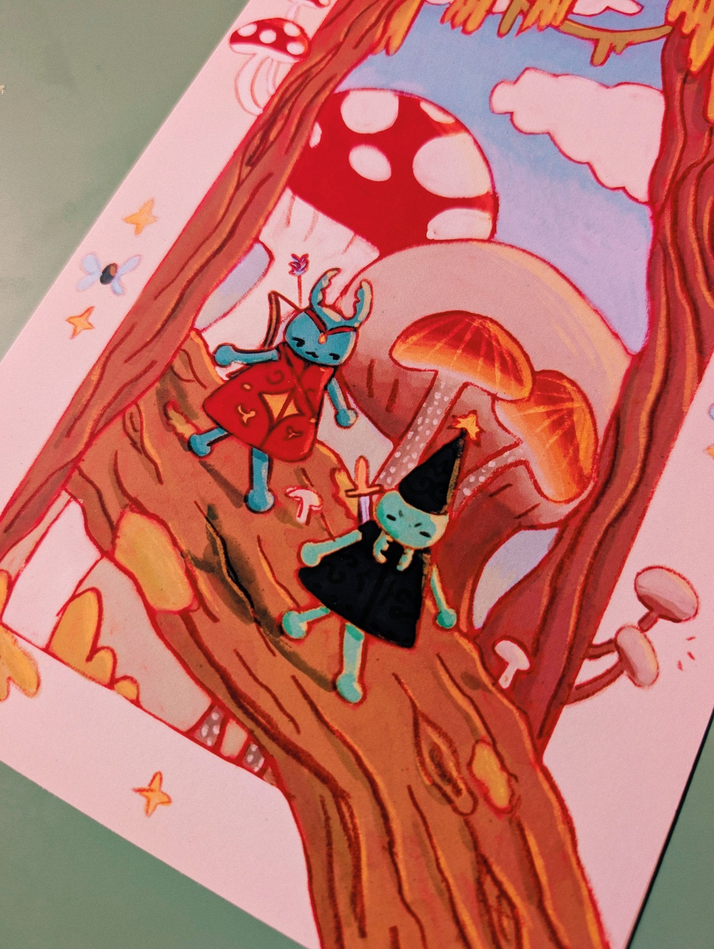 fantasy critters print 6x10"