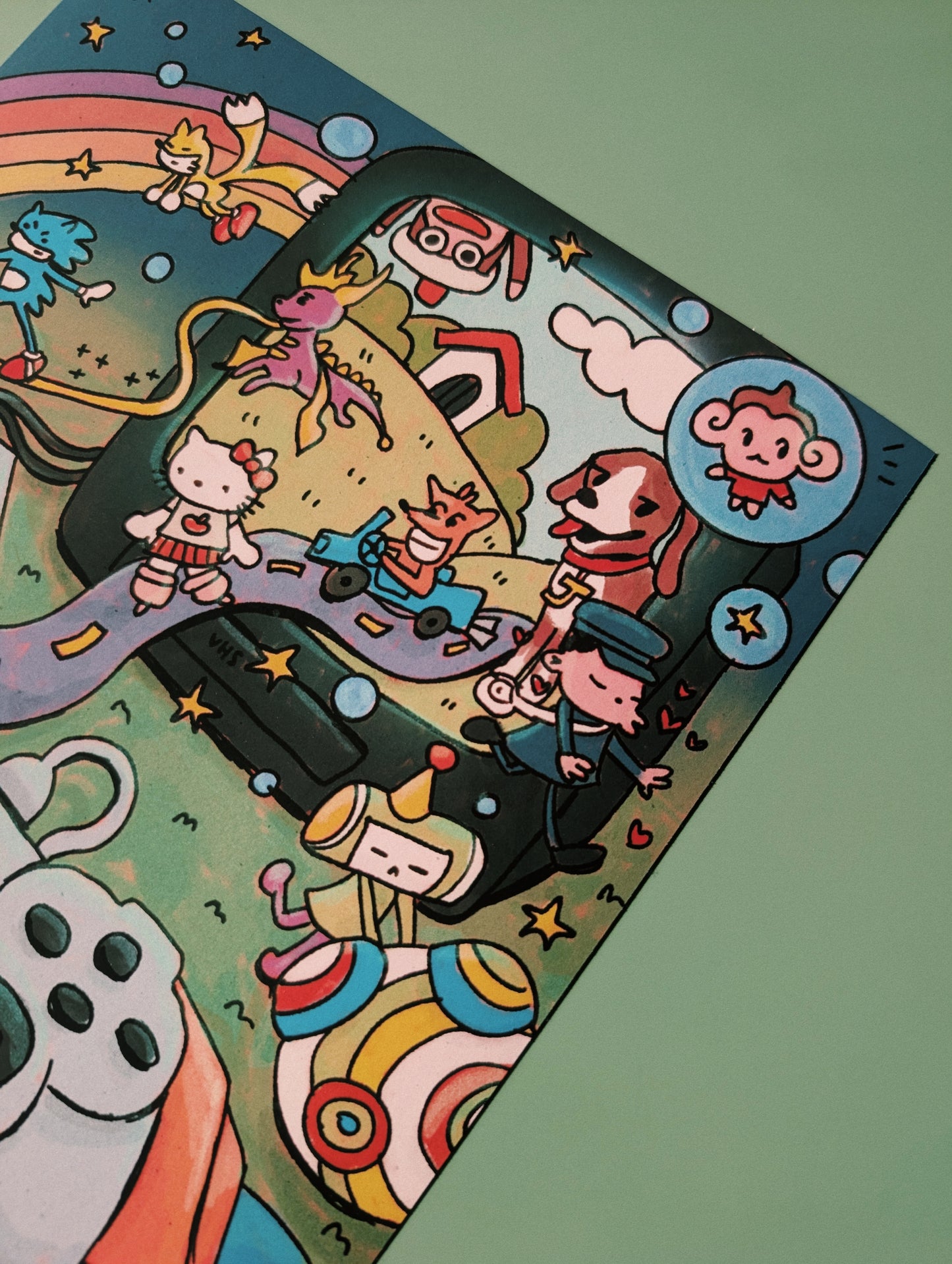 PS nostalgia gaming print 20x25cm