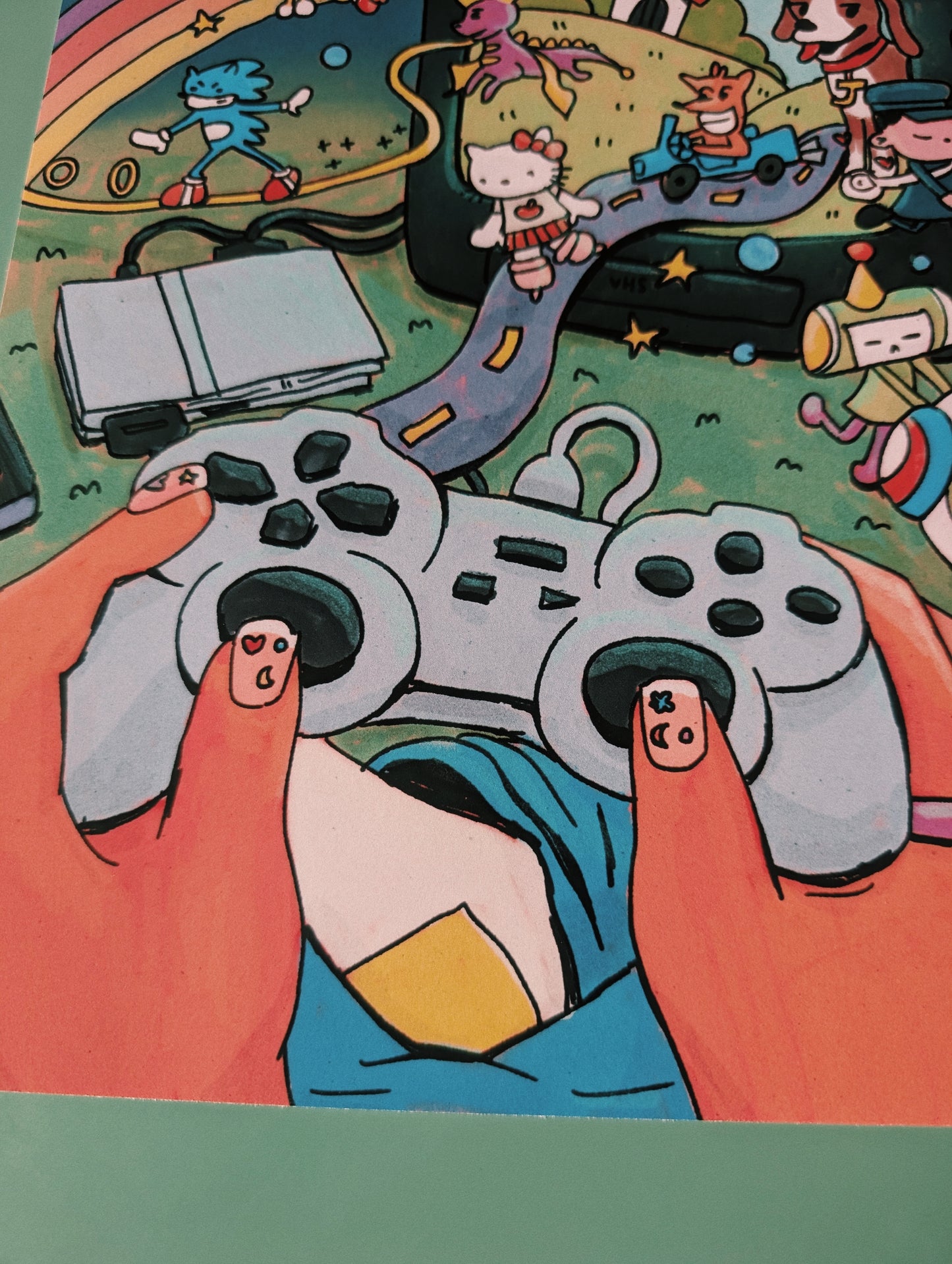 PS nostalgia gaming print 20x25cm