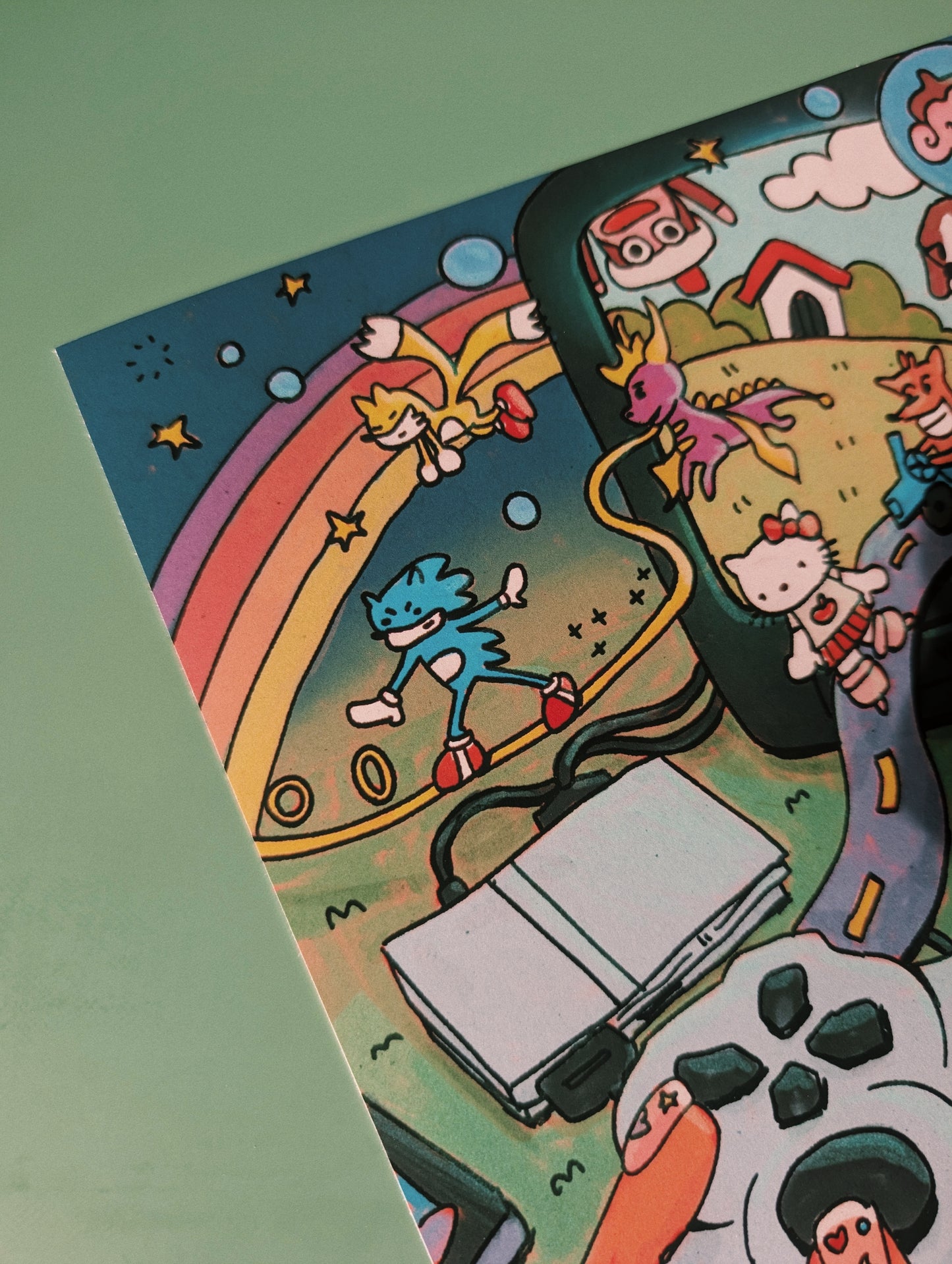 PS nostalgia gaming print 20x25cm
