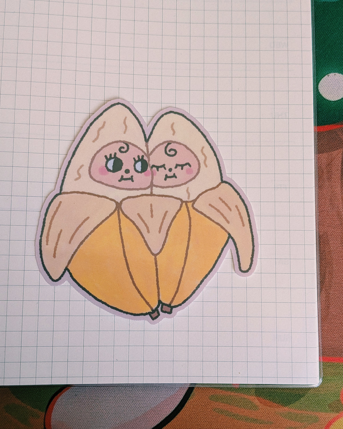 kewpie banana sticker
