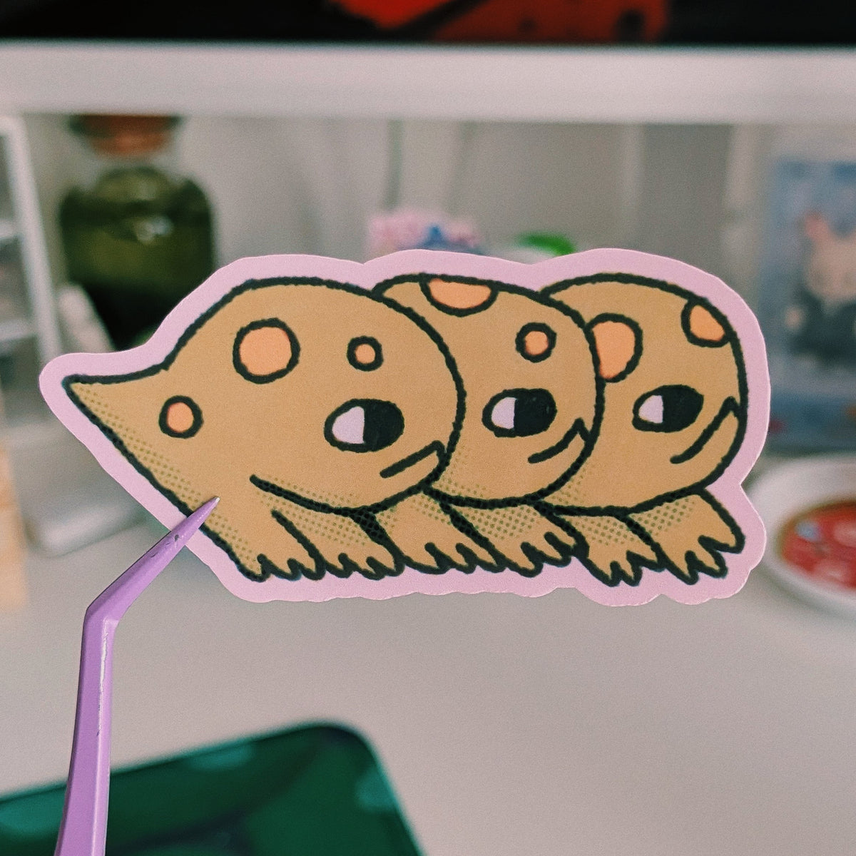 frog row sticker